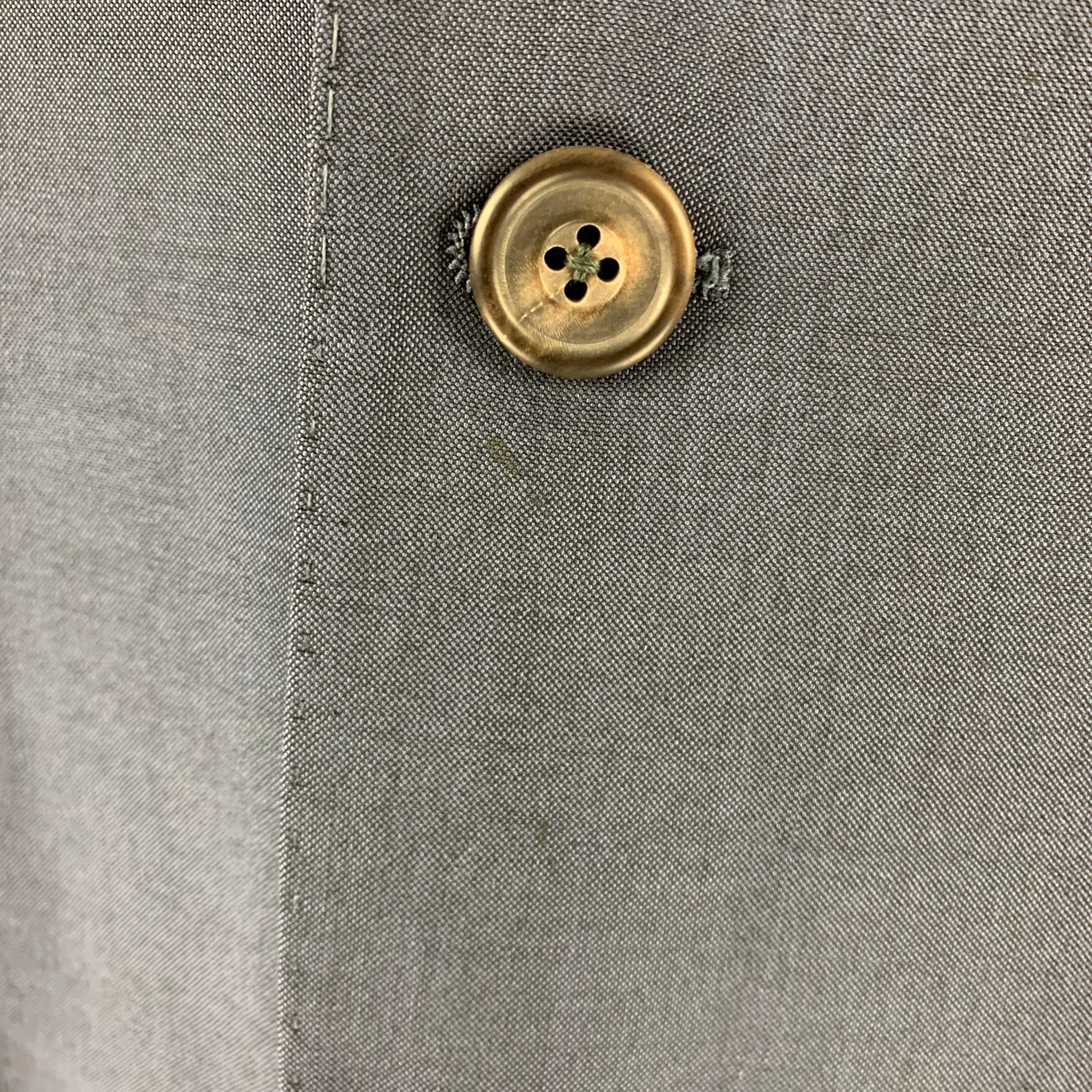 PAUL SMITH Size 44 Navy Wool Mohair Notch Lapel Suit - Image 5