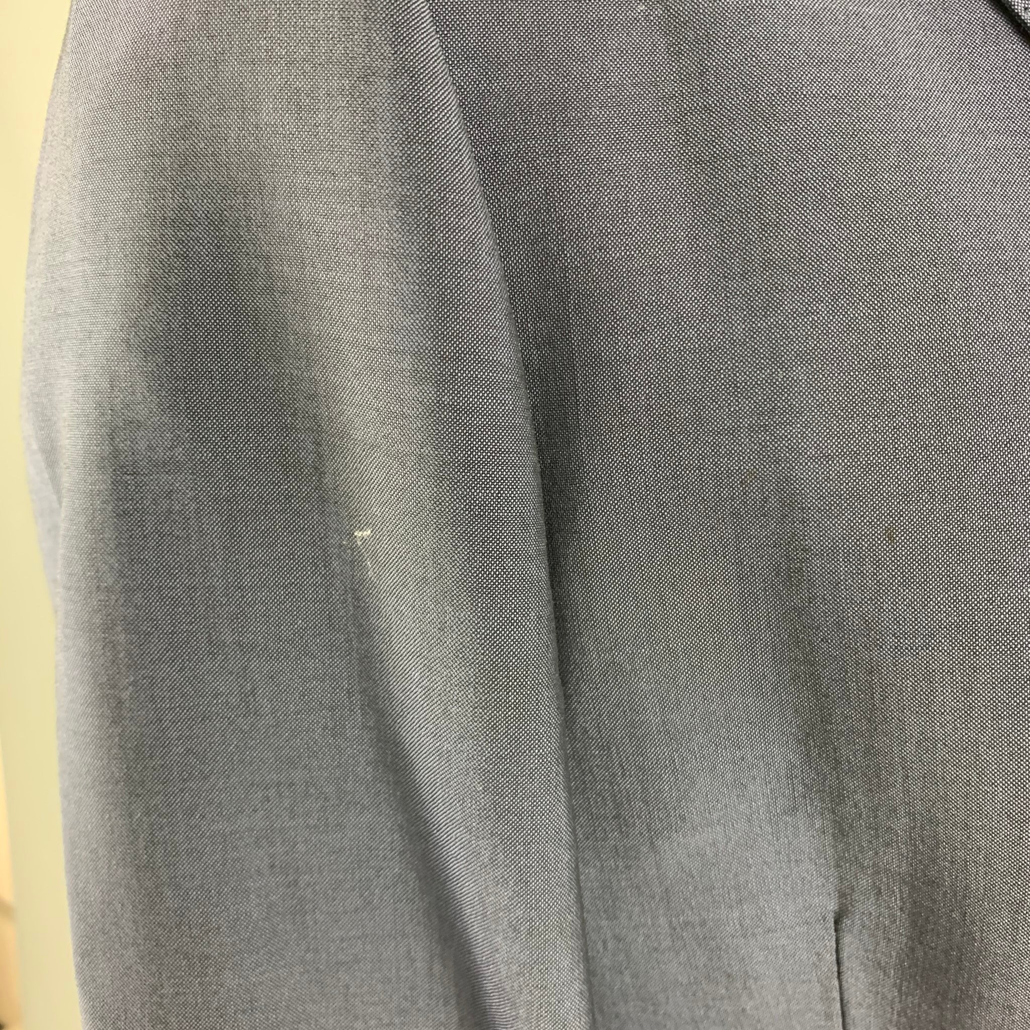 PAUL SMITH Size 44 Navy Wool Mohair Notch Lapel Suit - Image 7