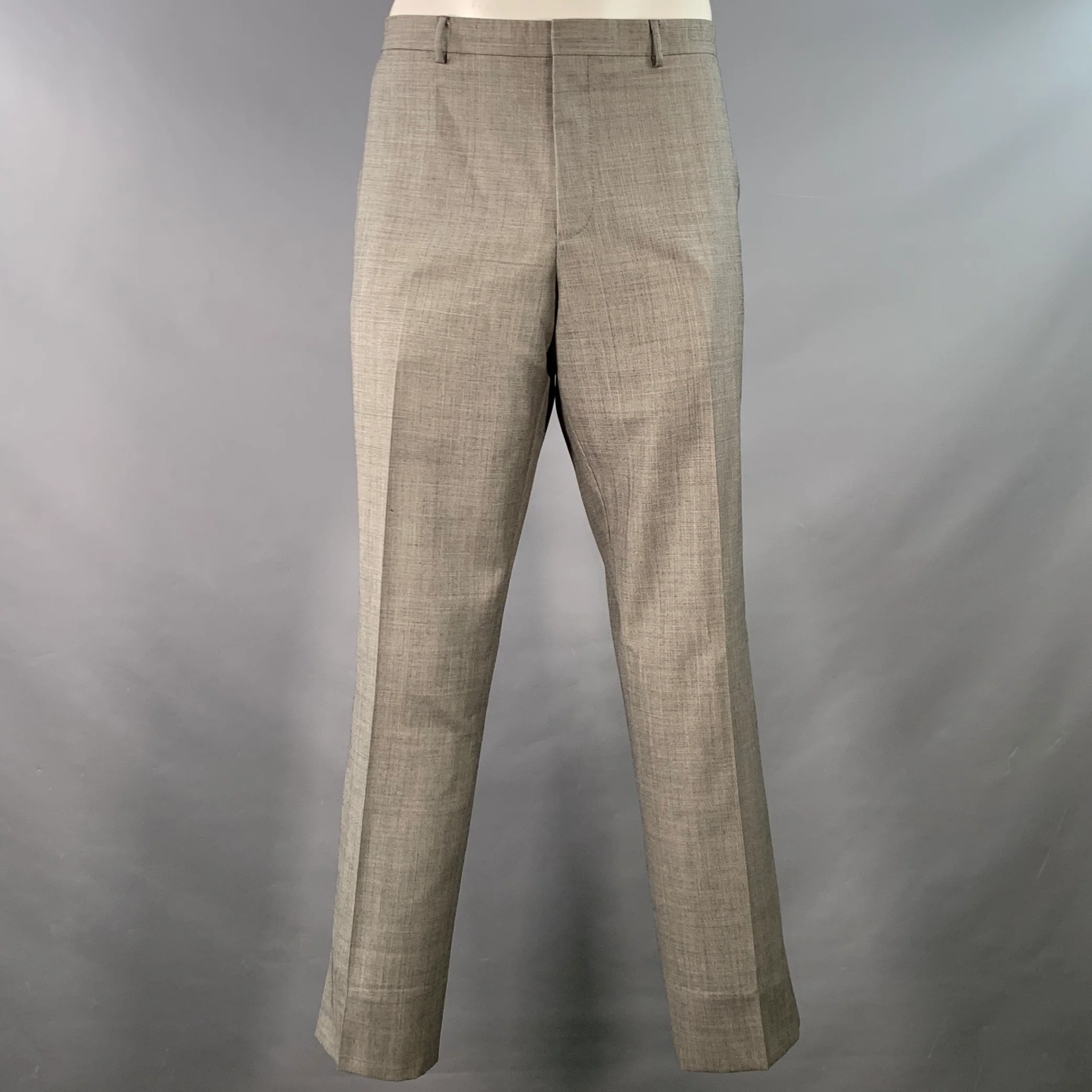 PAUL SMITH Size 46 The Kensington Regular Grey Wool Slim Fit Notch Lapel Suit - Image 4