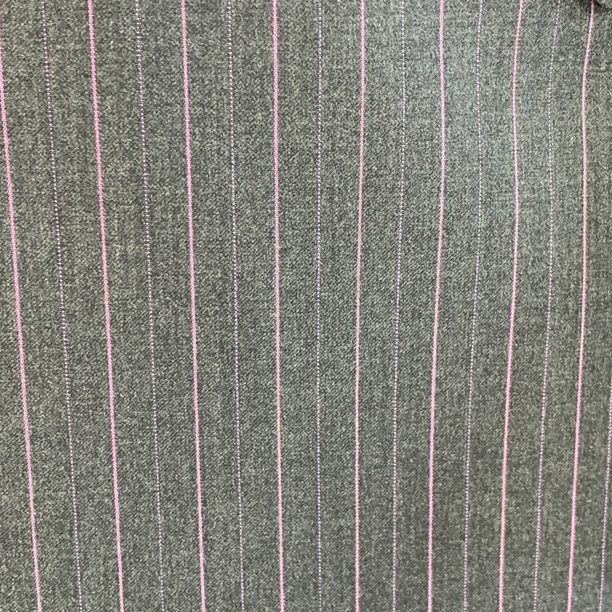 PAUL SMITH Size 46 Westbourne Regular Grey Purple Pinstripe Wool Notch Lapel Suit - Image 3