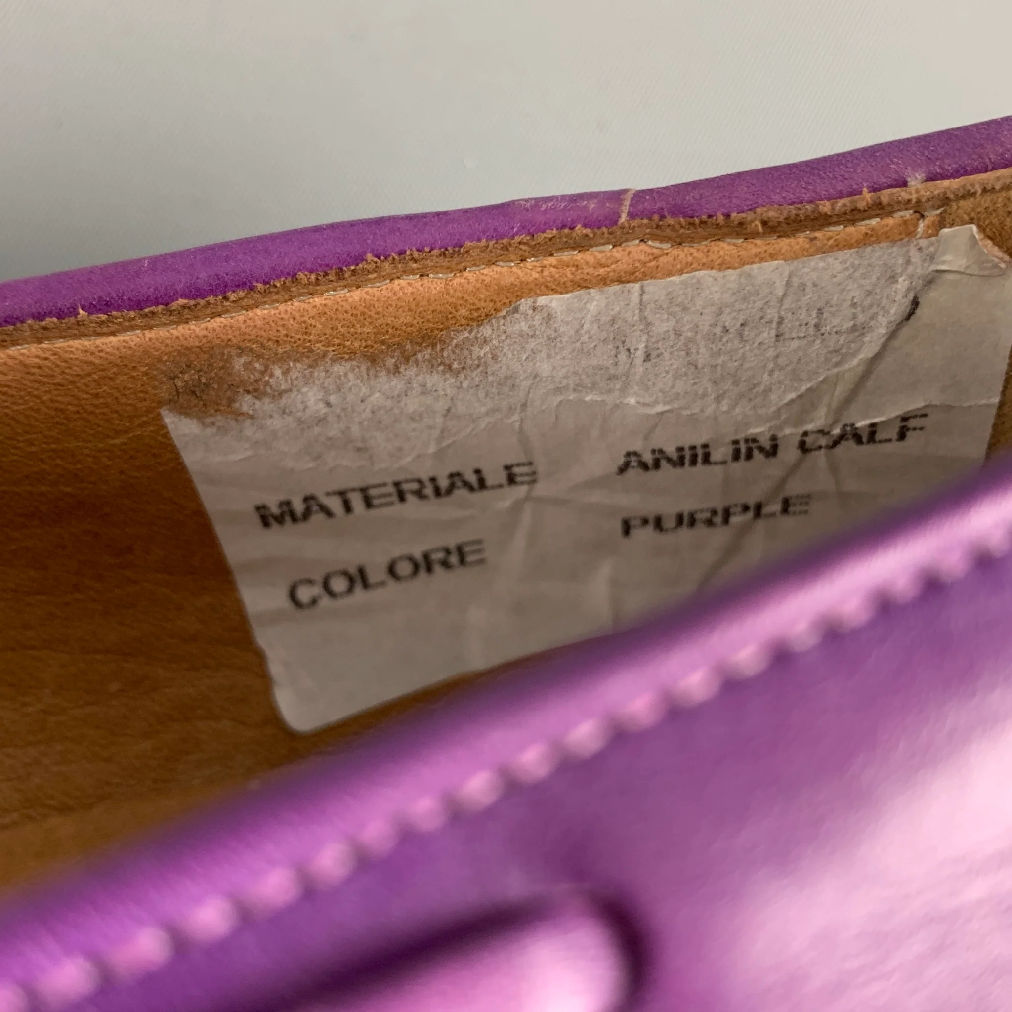 PAUL SMITH Size 9 Purple Antique Leather Tassels Loafers - Image 7