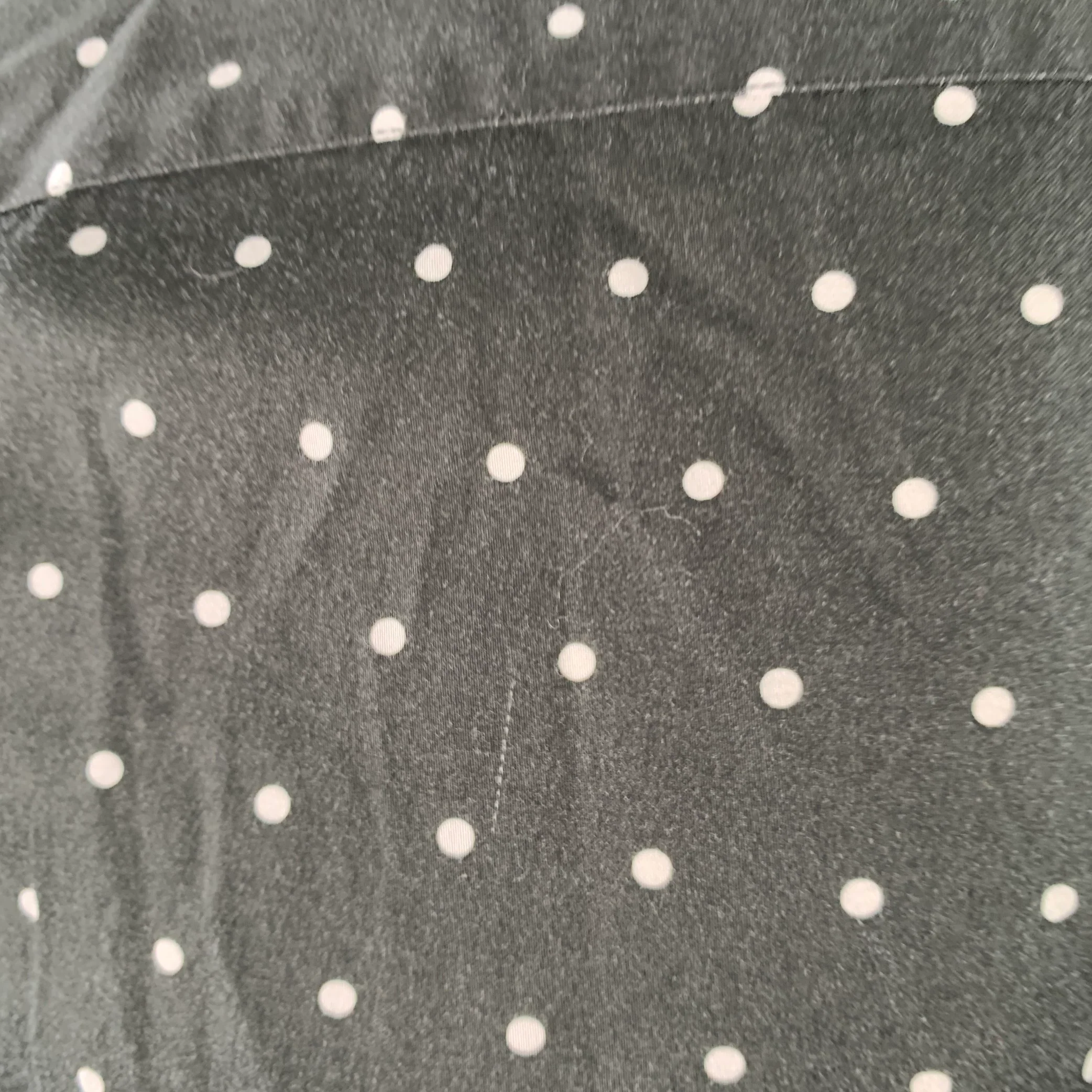 PAUL SMITH Size L Black White Polka Dot Point Collar Cotton Long Sleeve Shirt - Image 6