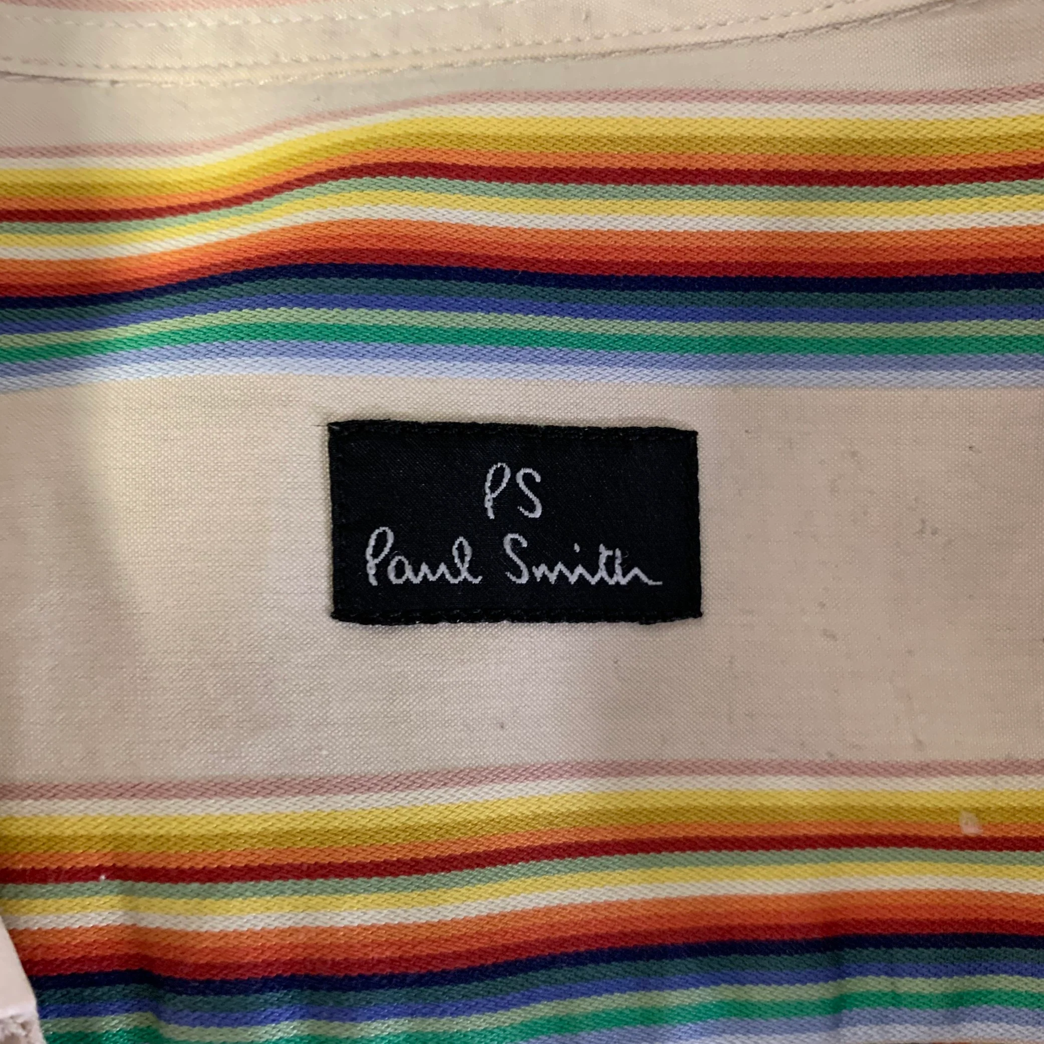PAUL SMITH Size L Pink Blue & Green Mixed Patterns Cotton Long Sleeve Shirt - Image 6