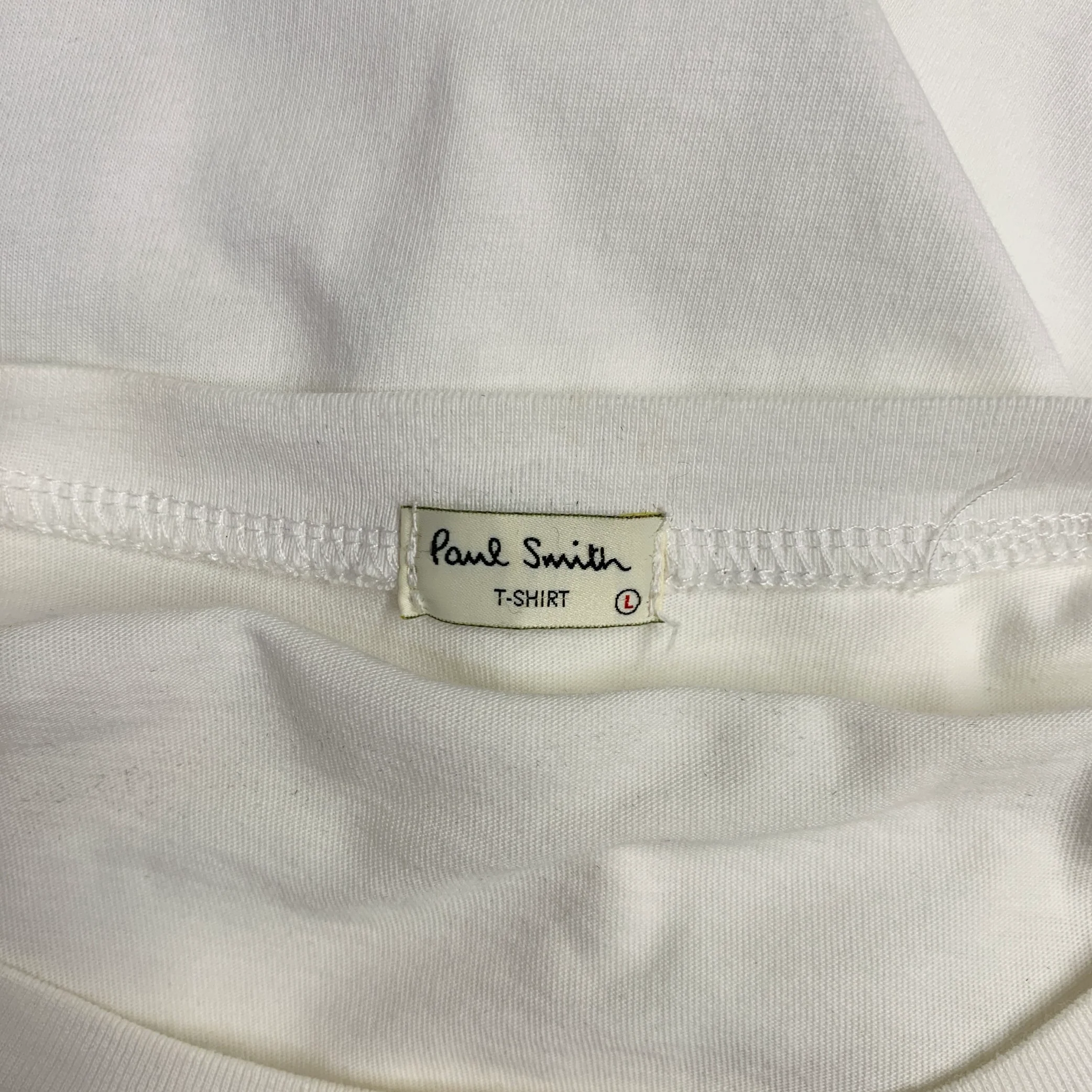 PAUL SMITH Size L White Multi Color Zebra Cotton Short Sleeve T-shirt - Image 4