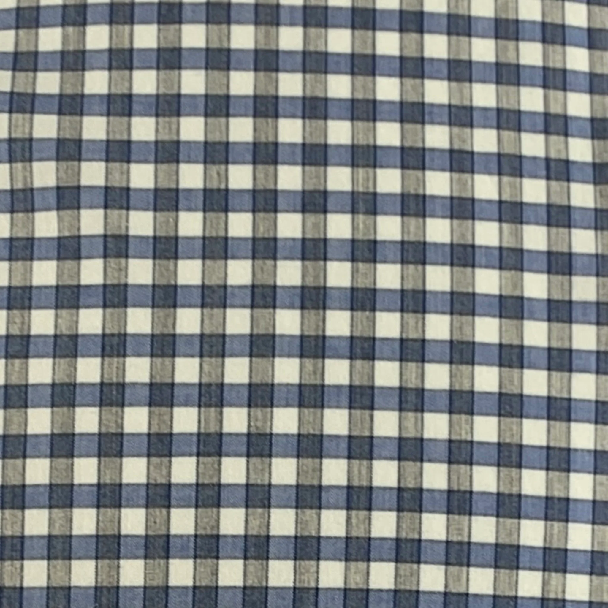 PAUL SMITH Size M Blue White Gingham Cotton Long Sleeve Shirt - Image 2