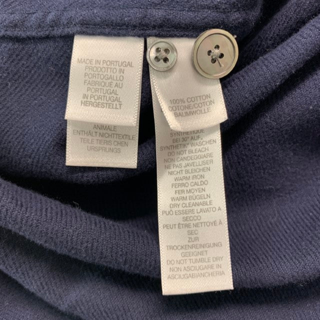 PAUL SMITH Size M Navy Twill Cotton Long Sleeve Shirt - Image 7
