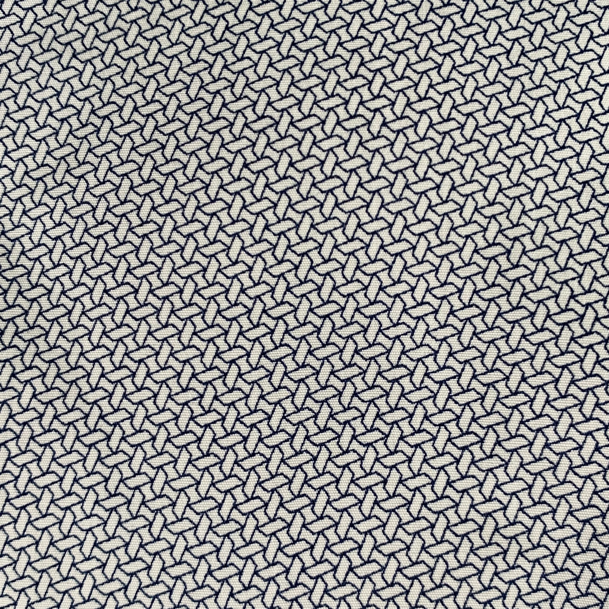 PAUL SMITH Size M Navy White Pattern Cotton Button Up Long Sleeve Shirt - Image 2