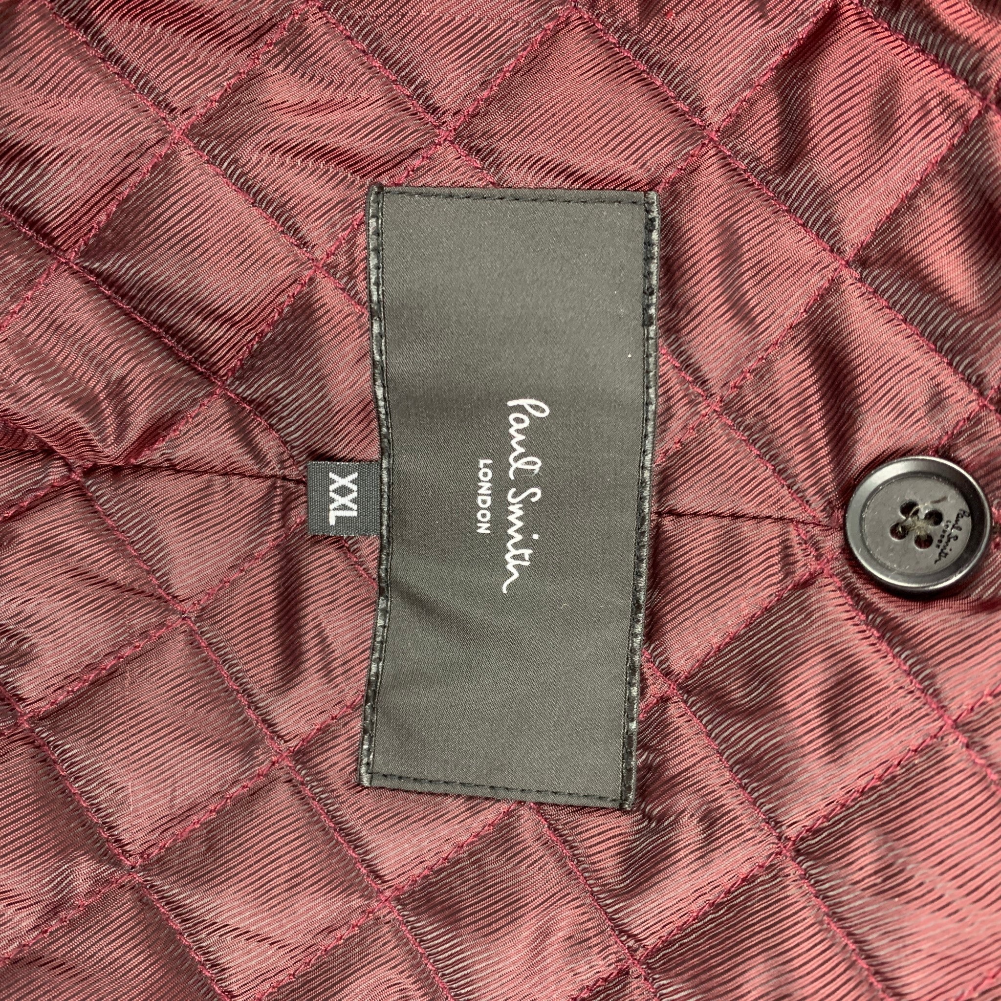 PAUL SMITH Size XXL Brown Polyster Cotton Detachable Lining Coat - Image 8