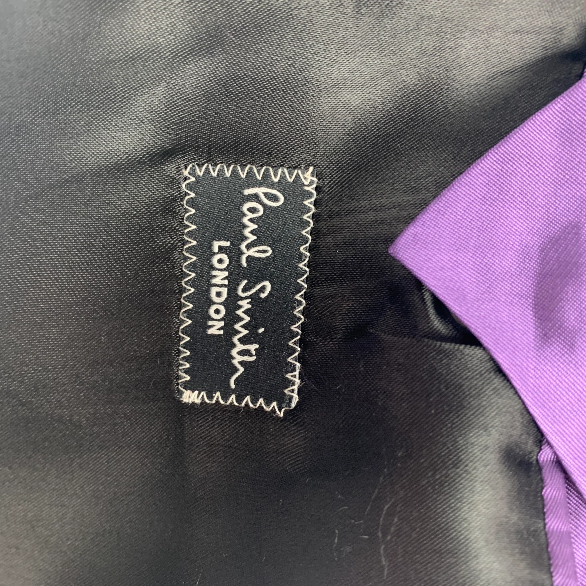 PAUL SMITH The Byard Size 40 Black Wool Peak Lapel Sport Coat - Image 7