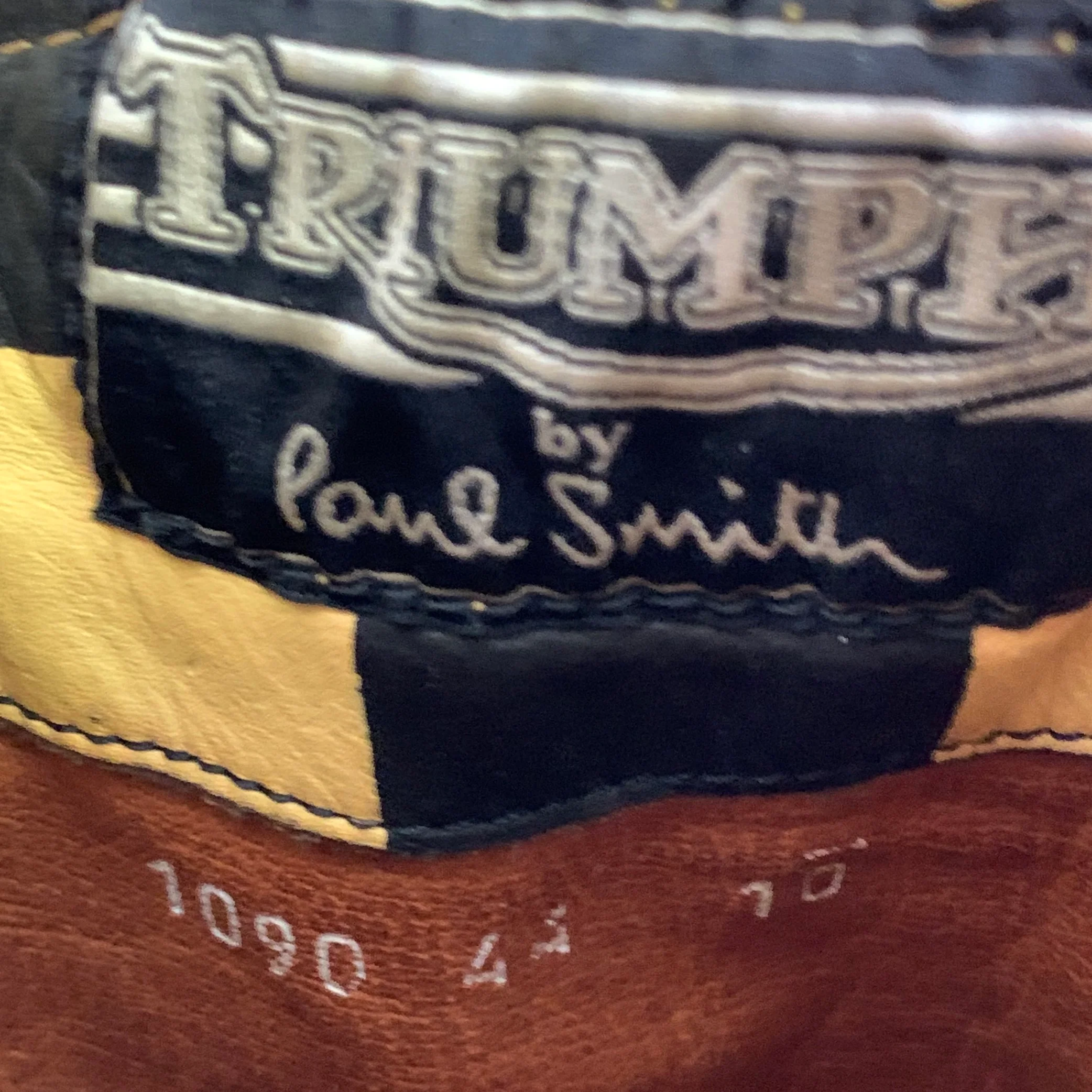 PAUL SMITH TRIUMPH Size 11 Tan Leather Back Zip Biker Boots - Image 9