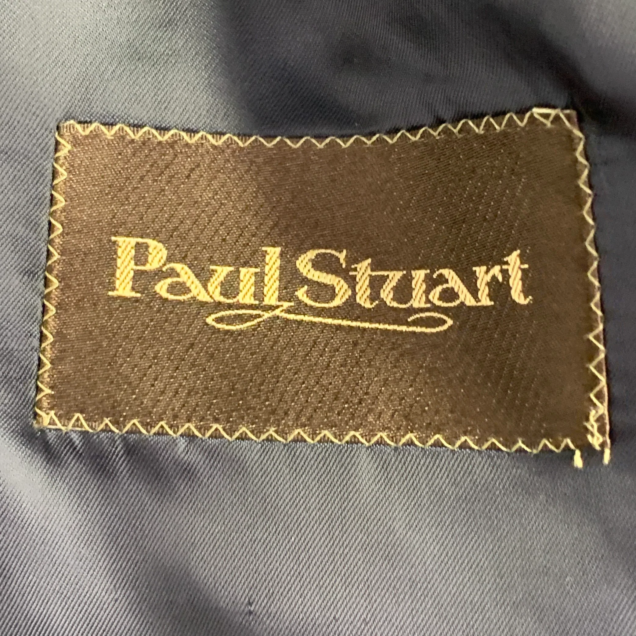 PAUL STUART Size 40 Green Silk Cashmere Single Breasted Sport Coat - Image 5