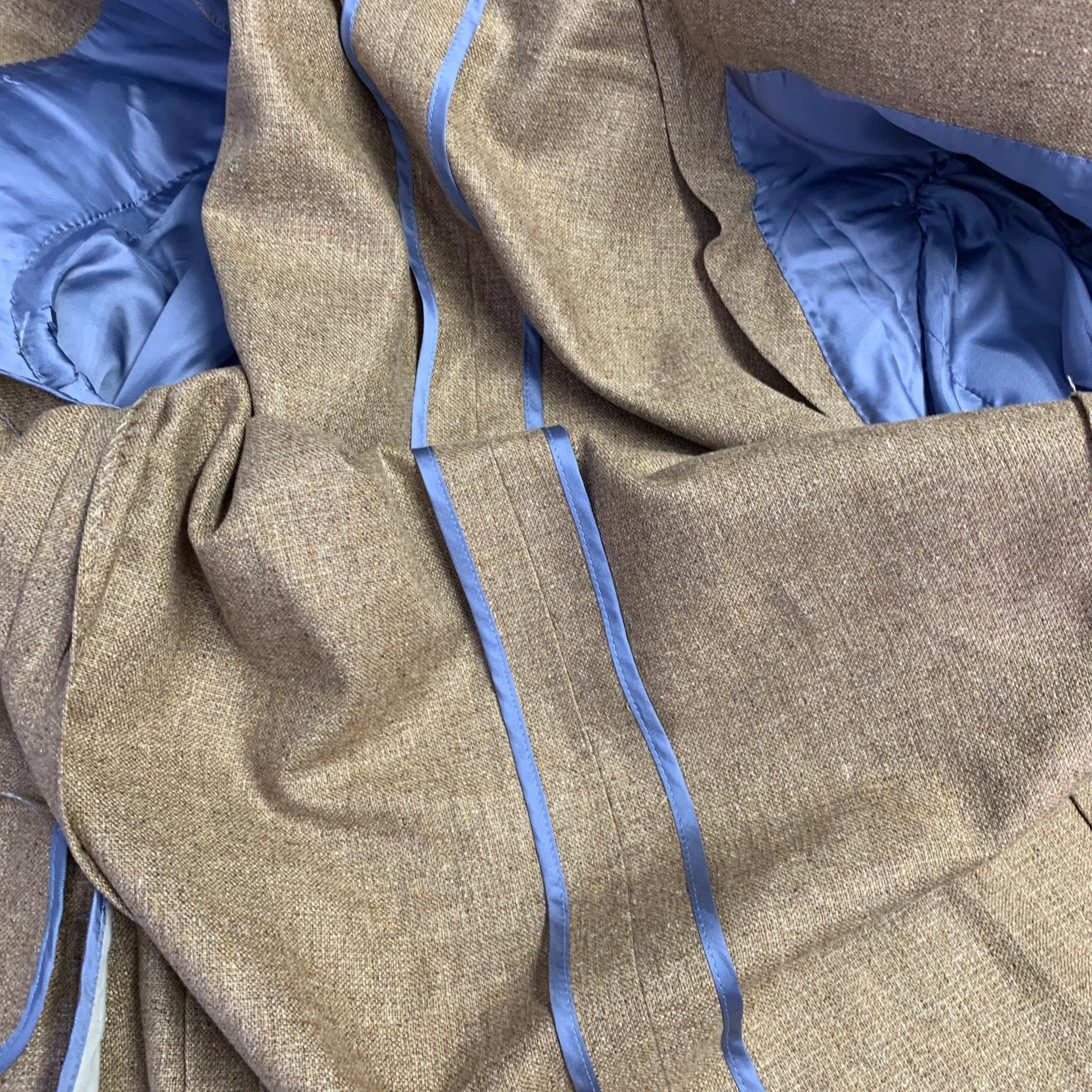 PAUL STUART Size 42 Regular Tan Silk Notch Lapel Sport Coat - Image 6
