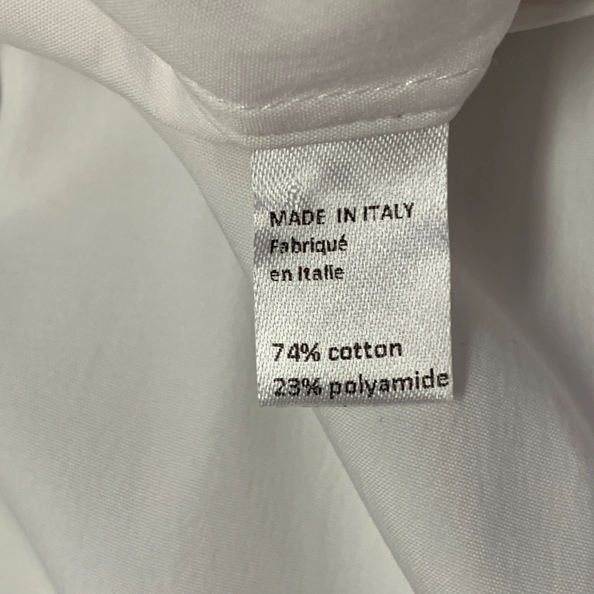 PAUL STUART Size M White Cotton Blend Slim Fit Long Sleeve Shirt - Image 9