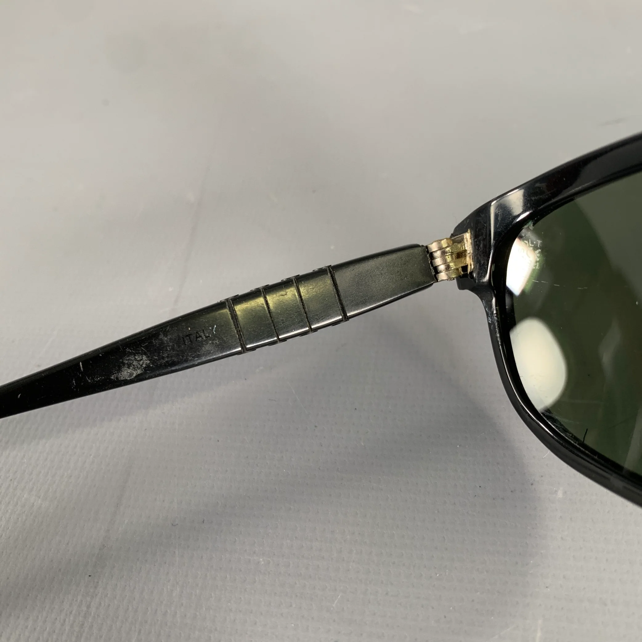PERSOL Black Silver Sunglasses - Image 6