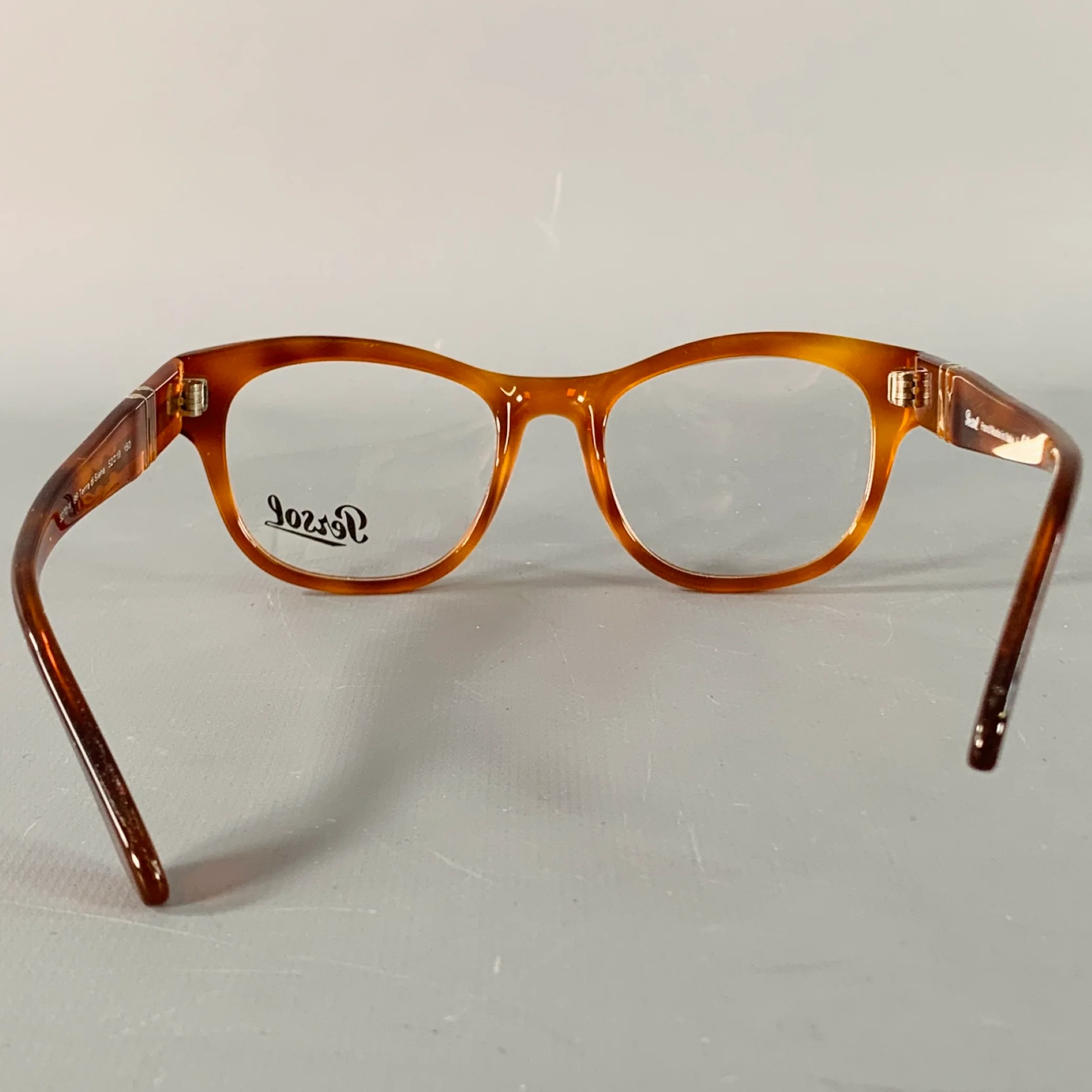 PERSOL Terra di Siena Orange Tortoiseshell Acetate Frames - Image 3