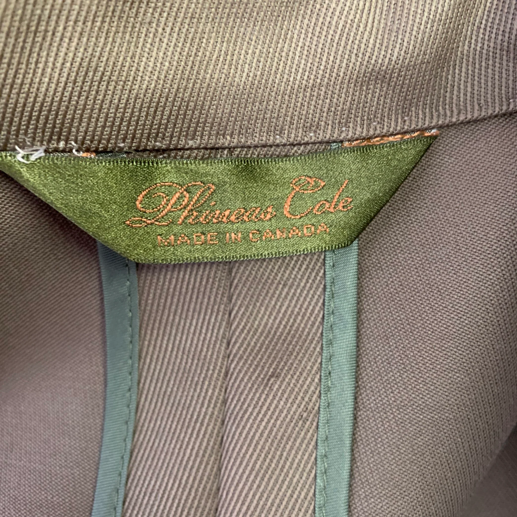 PHINEAS COLE Size 38 Tan Three Piece Notch Lapel Suit - Image 8