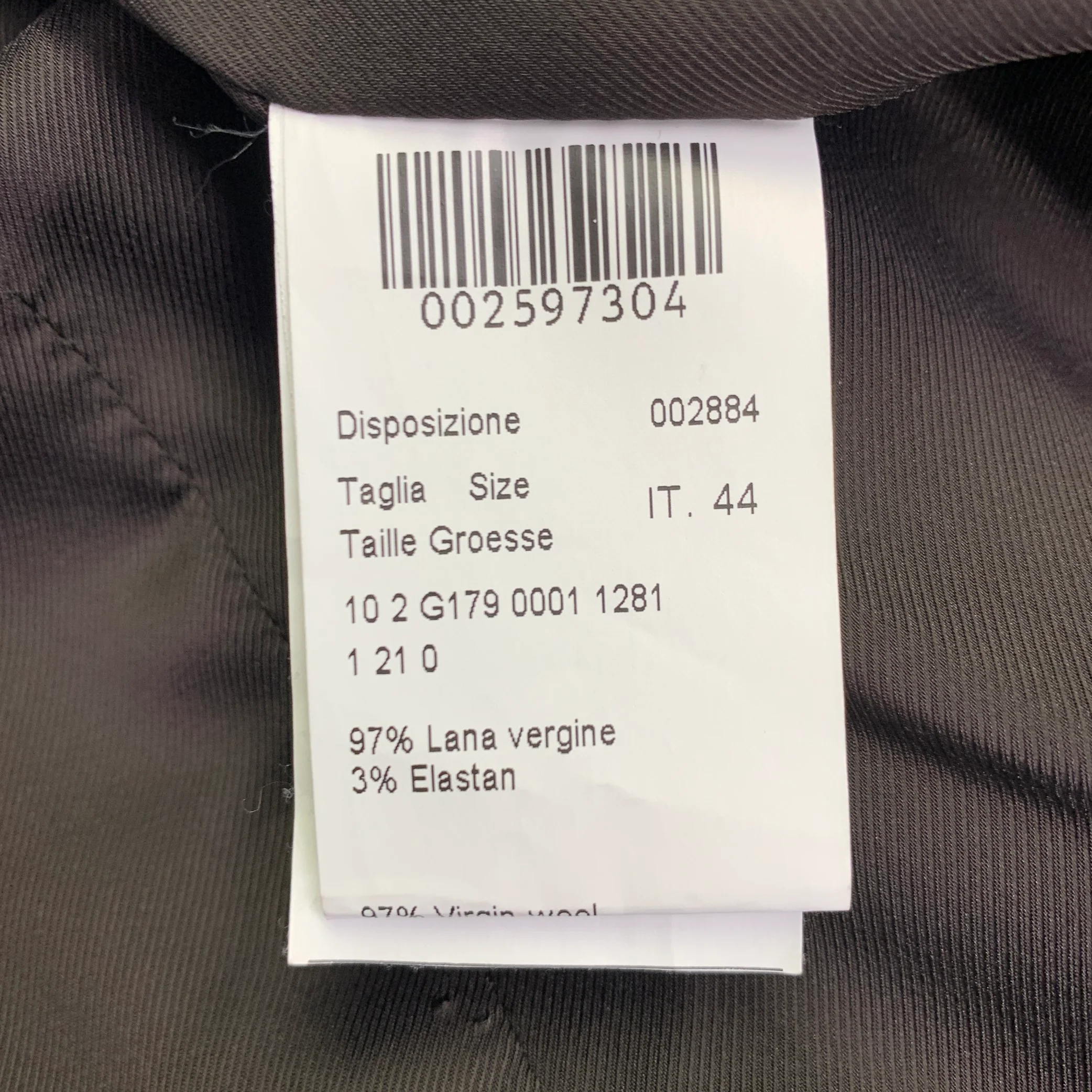 PIAZZA SEMPIONE Size L Taupe Wool Blend Notch Lapel Jacket Blazer - Image 6