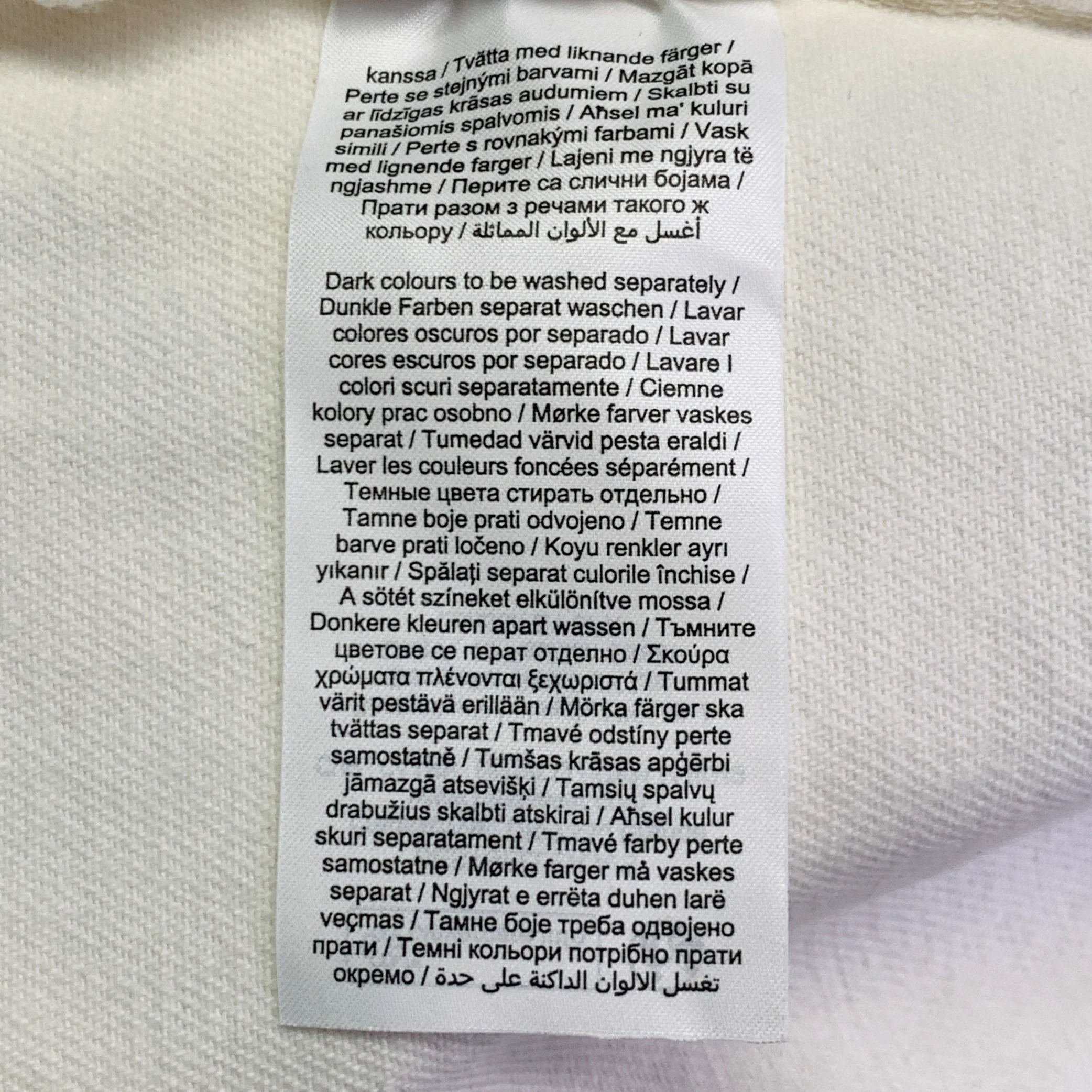 PIECES Size L Cream Cotton Twill Snaps Cape - Image 8