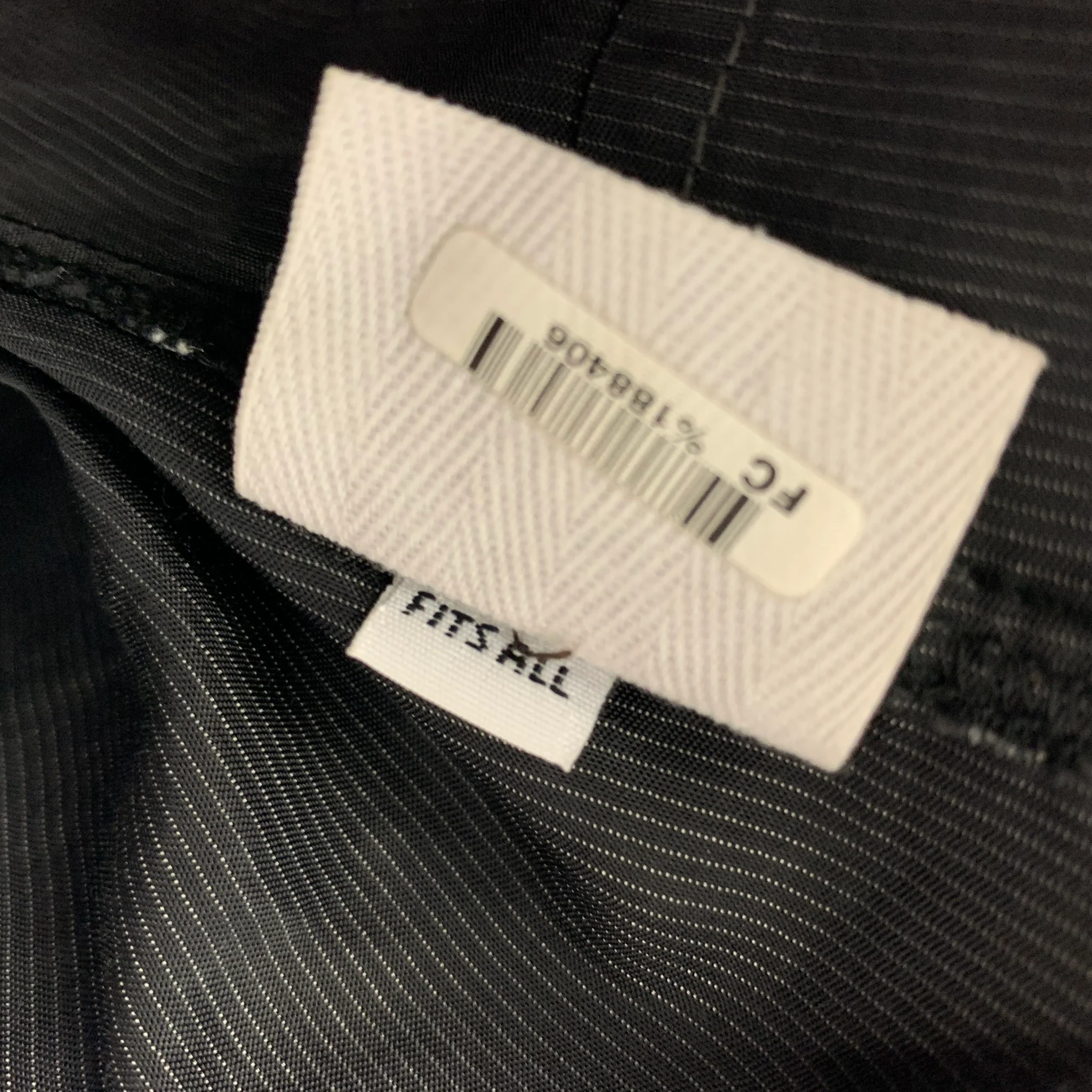 PLANET Size One Size Black Grey Microfiber Stripe Jacket - Image 5