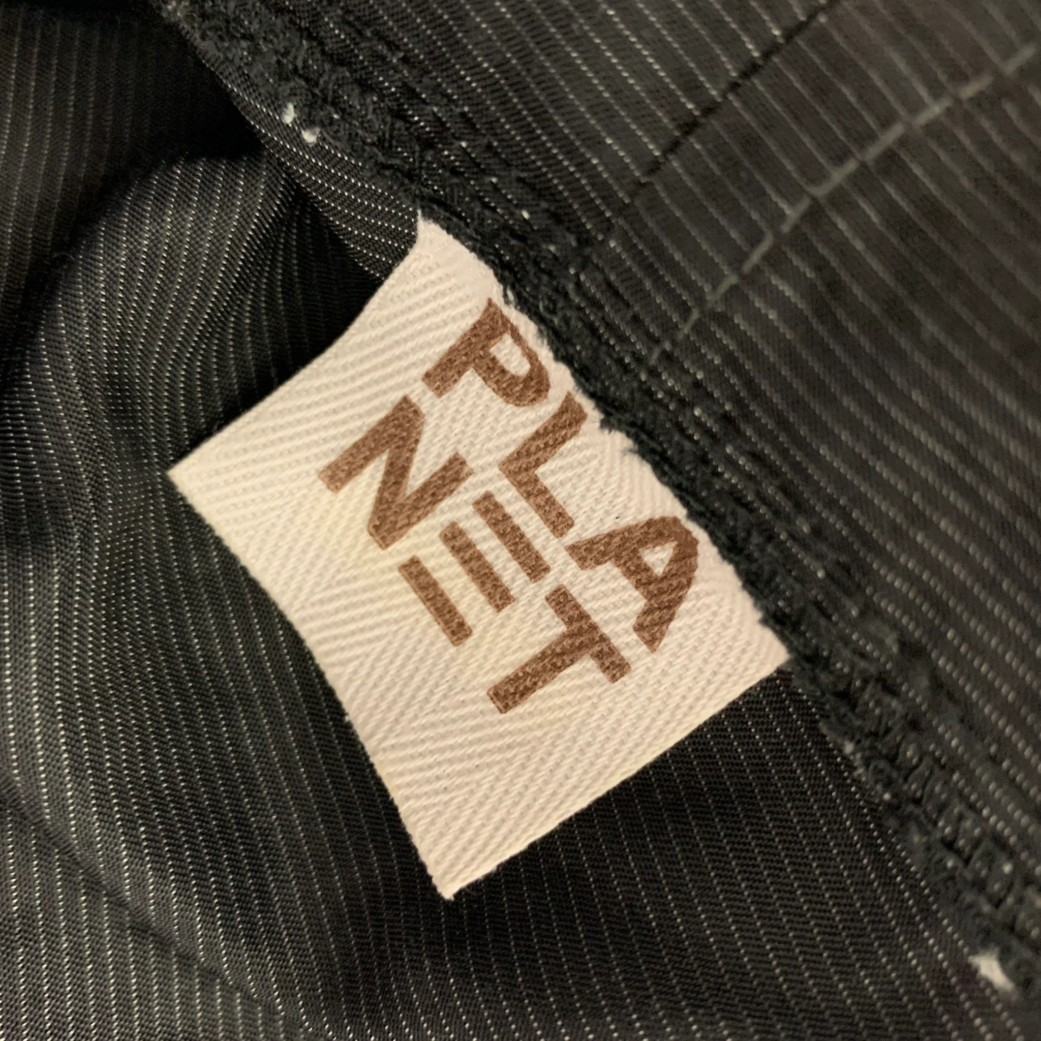 PLANET Size One Size Black Grey Microfiber Stripe Jacket - Image 6