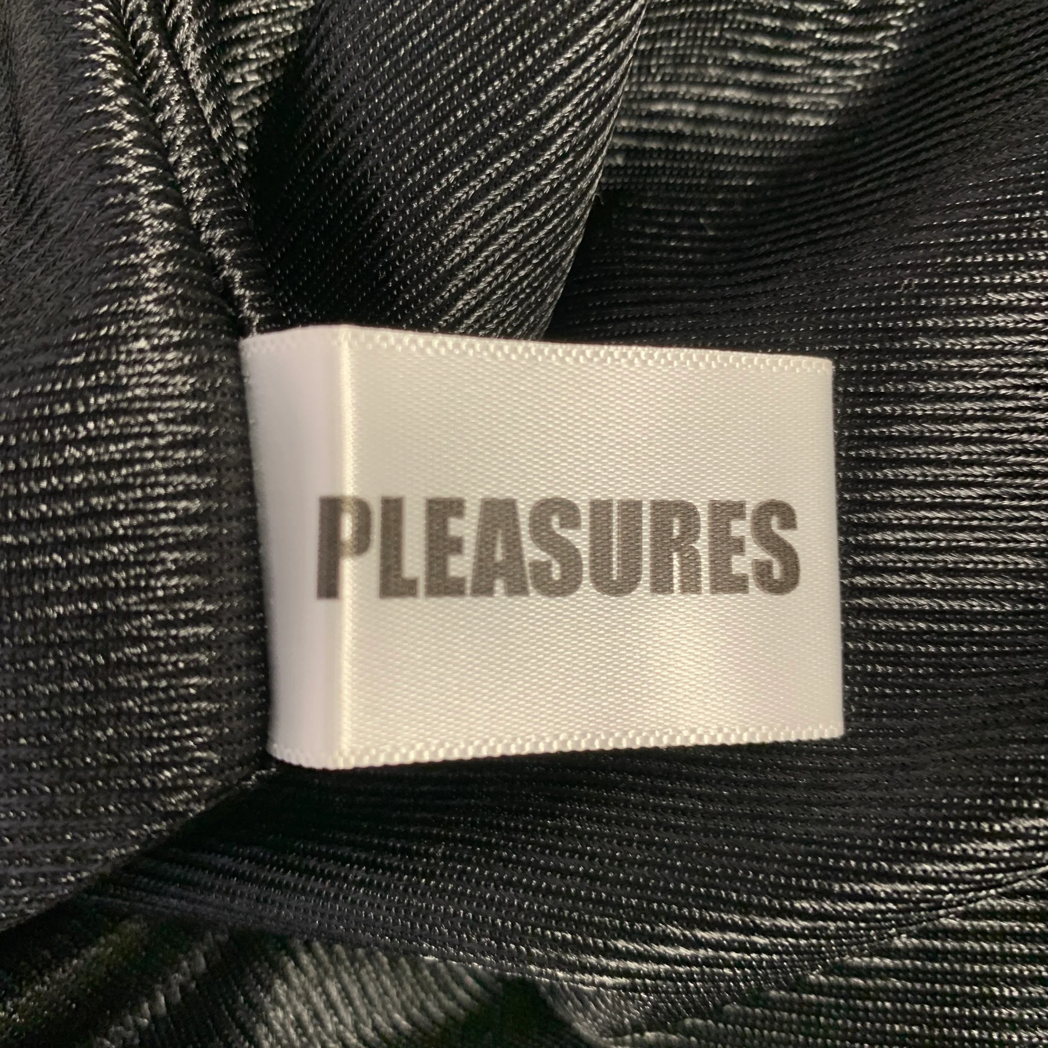 PLEASURES Size M Black Orange Mesh Polyester Elastic Waistband Shorts - Image 7