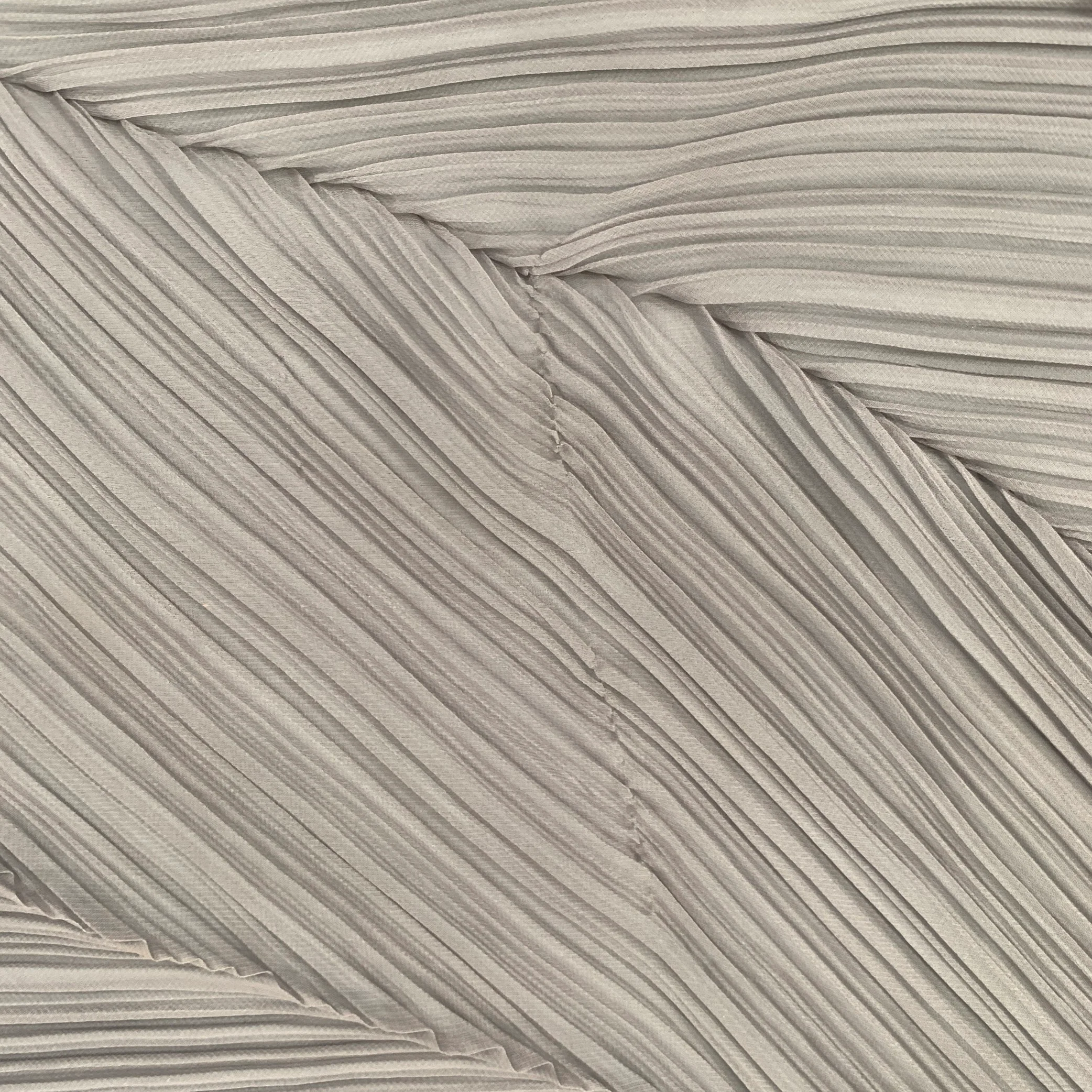 PLEATS PLEASE by ISSEY MIYAKE Grey Pleated Scarves & Shawls - Image 7