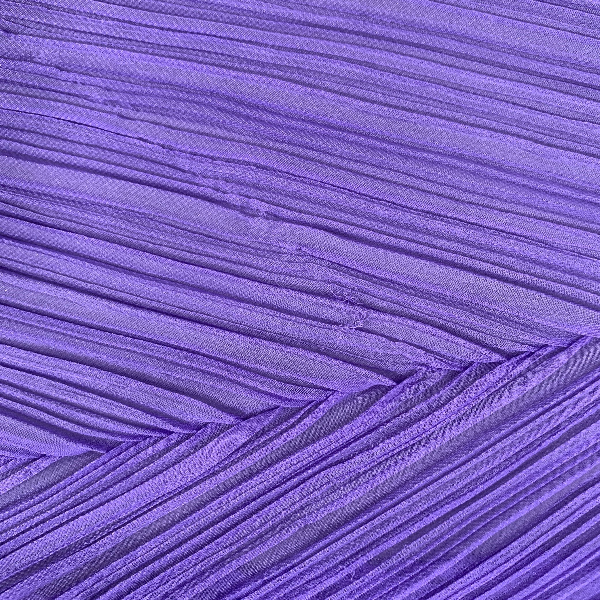 PLEATS PLEASE by ISSEY MIYAKE Purple Pleated Scarves & Shawls - Image 7