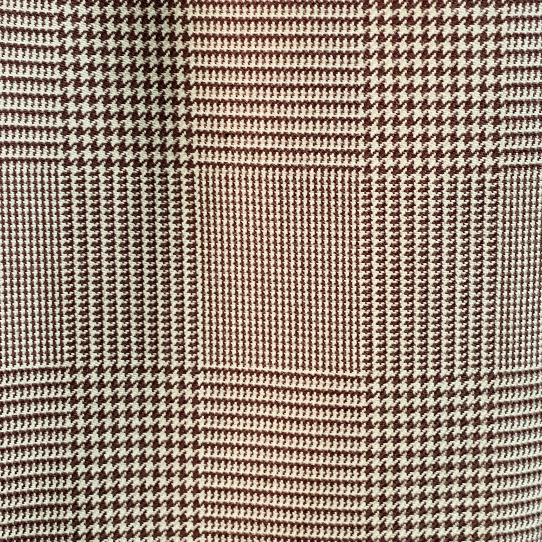 POLO by RALPH LAUREN Size 30 Brown Beige Glenplaid Cotton Pleated Tapered Dress Pants - Image 2