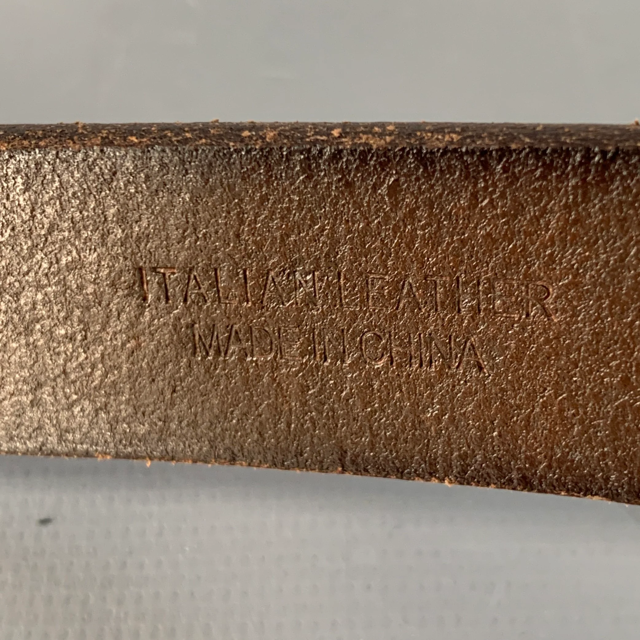 POLO by RALPH LAUREN Size 32 Brown Silver Leather Belt - Image 7