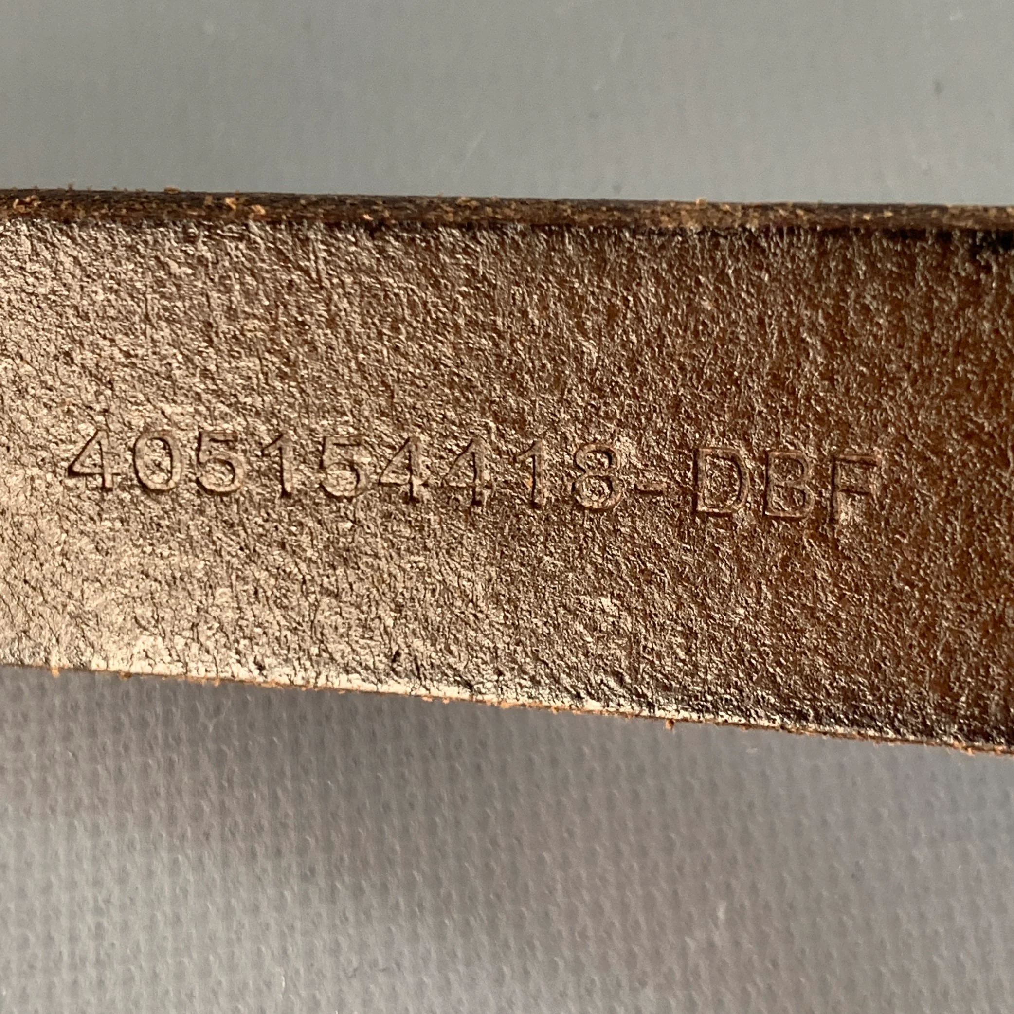 POLO by RALPH LAUREN Size 32 Brown Silver Leather Belt - Image 8