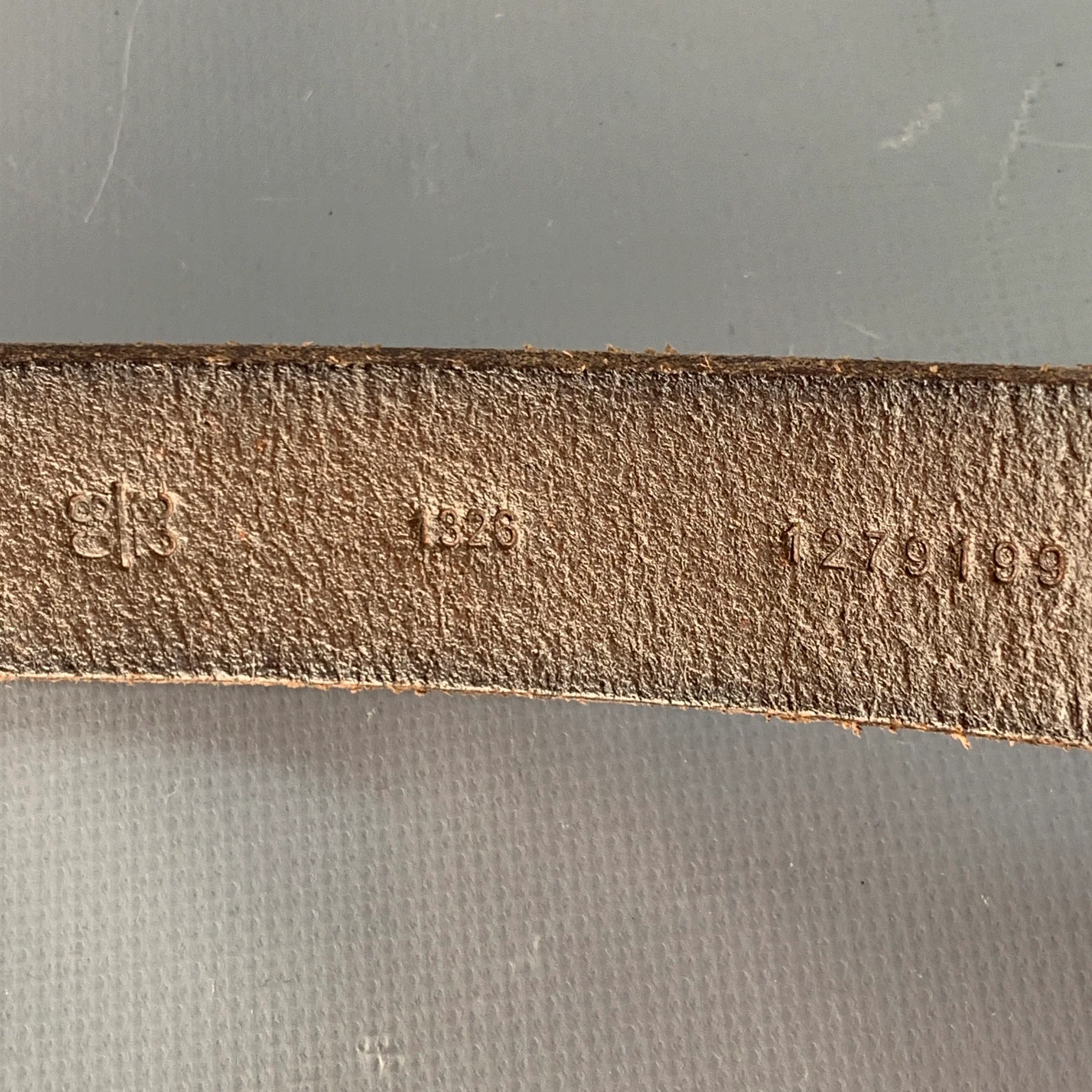 POLO by RALPH LAUREN Size 32 Brown Silver Leather Belt - Image 9