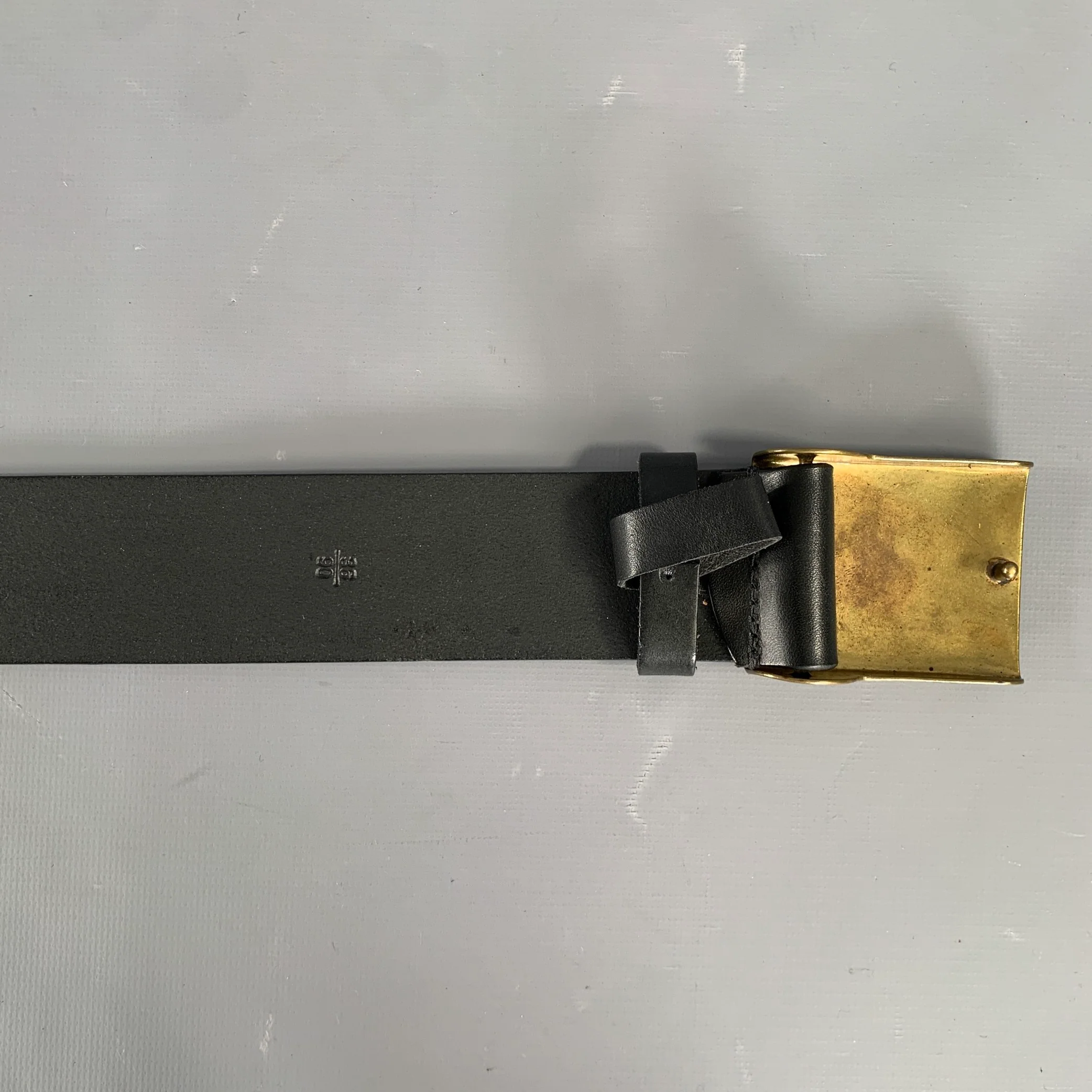 POLO by RALPH LAUREN Size 36 Black Leather Belt - Image 7