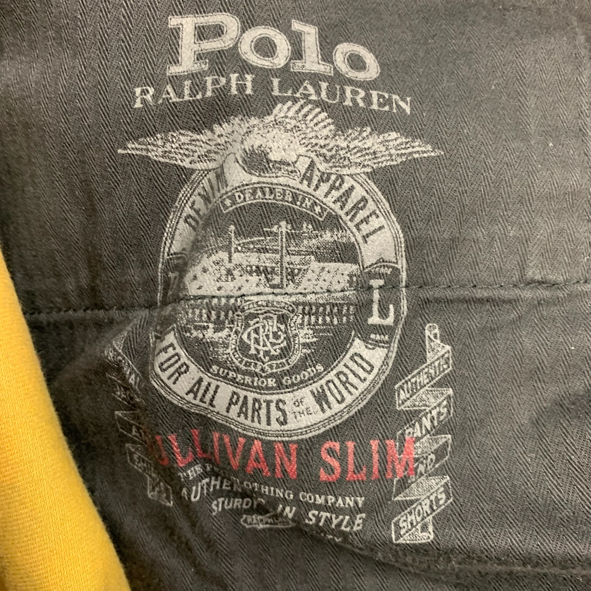 POLO by RALPH LAUREN Size 36 Green Navy Blackwatch Plaid Cotton Casual Pants - Image 3