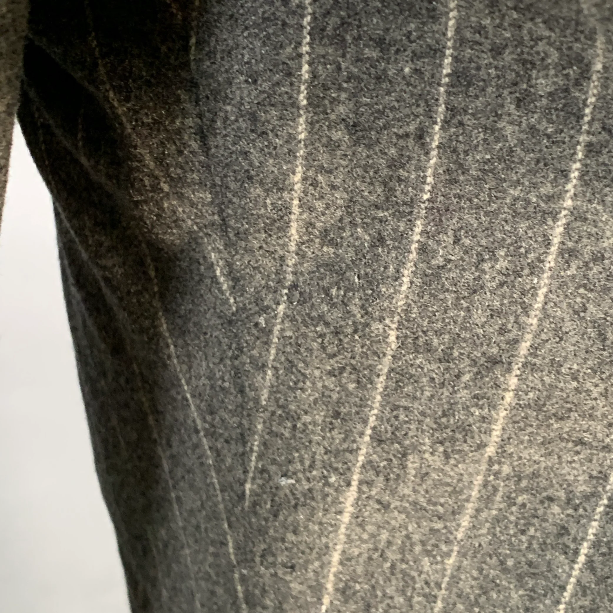 POLO by RALPH LAUREN Size 38 Regular Grey White Chalkstripe Notch Lapel Suit - Image 7