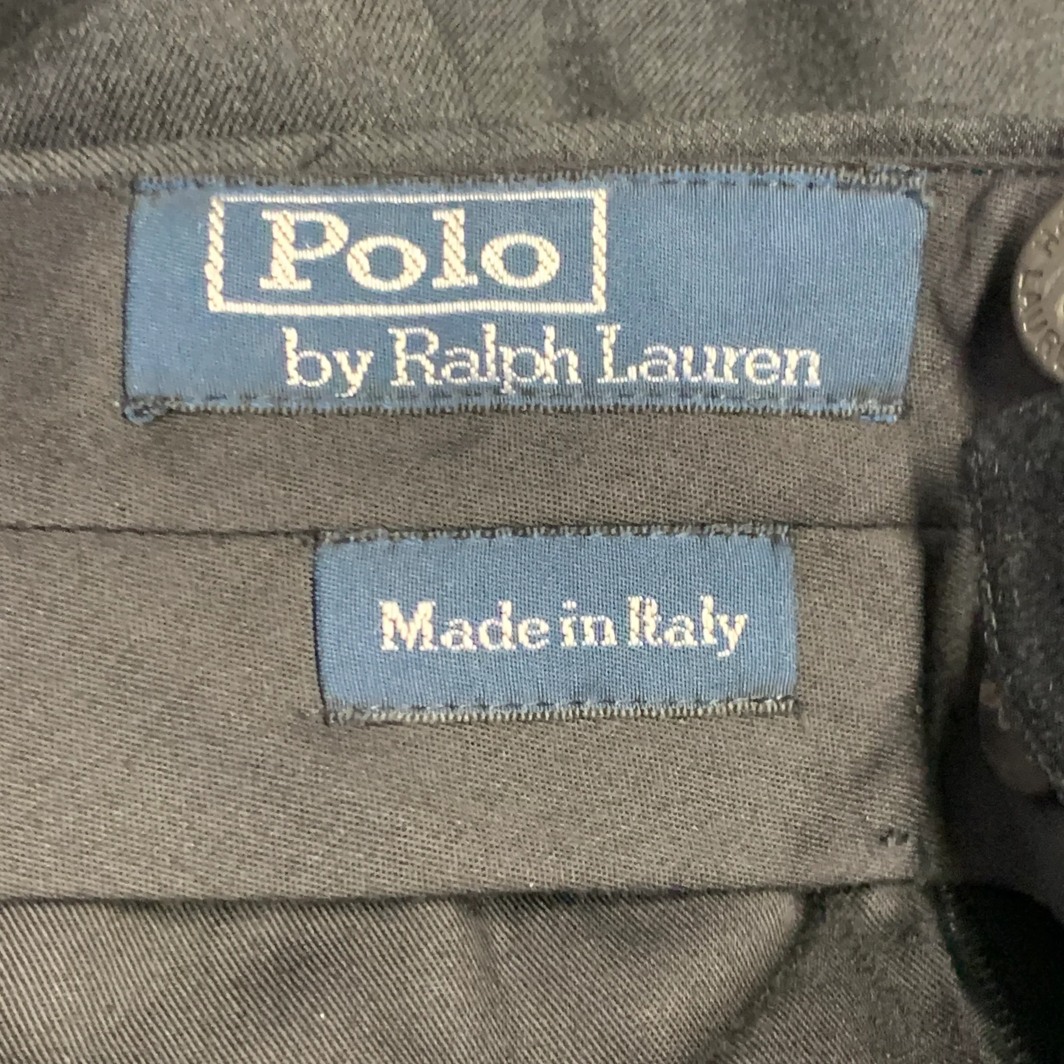 POLO by RALPH LAUREN Size 40 Grey Charcoal Virgin Wool Pleated Dress Pants - Image 4