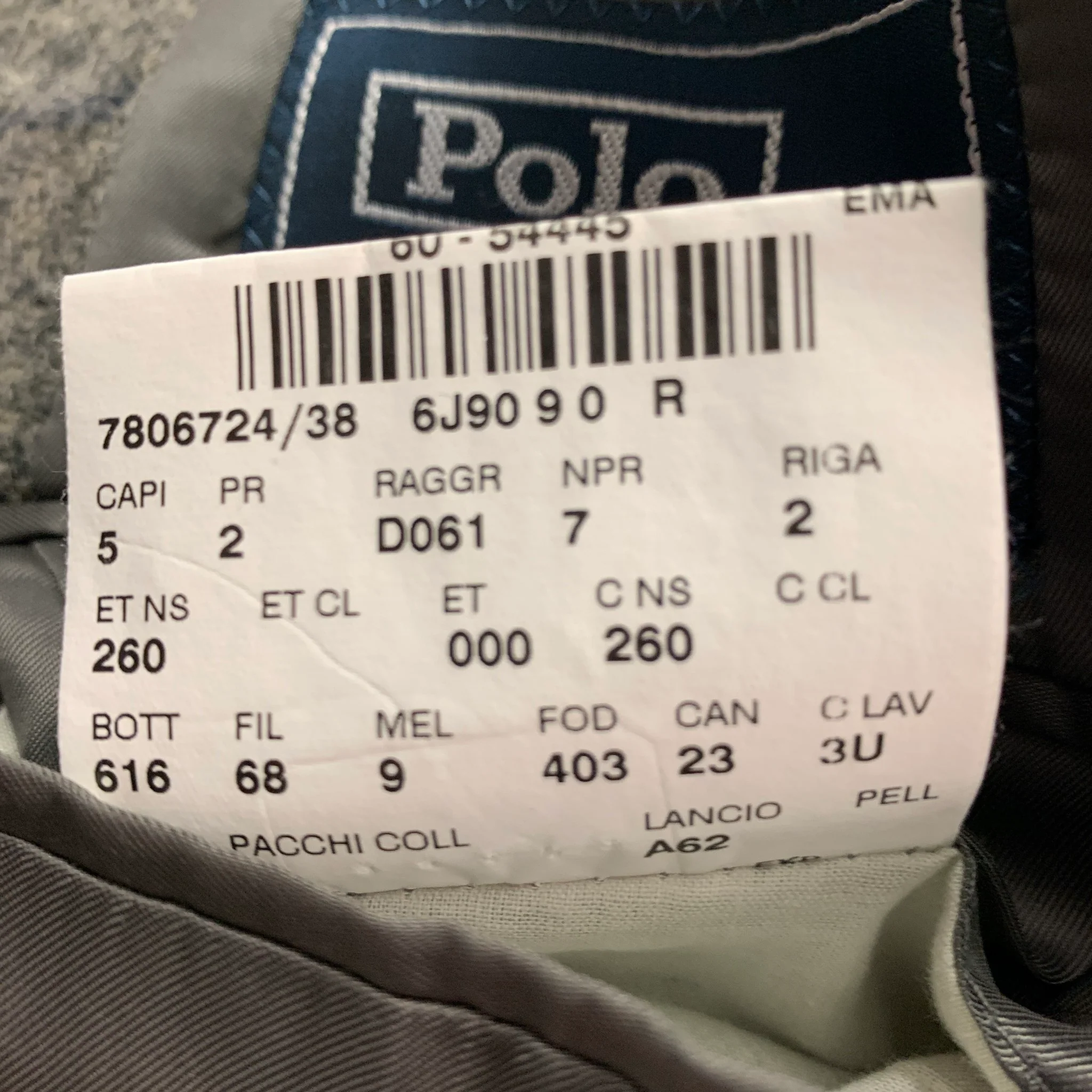 POLO by RALPH LAUREN Size 40 Regular Grey Navy Plaid Sport Coat - Image 6