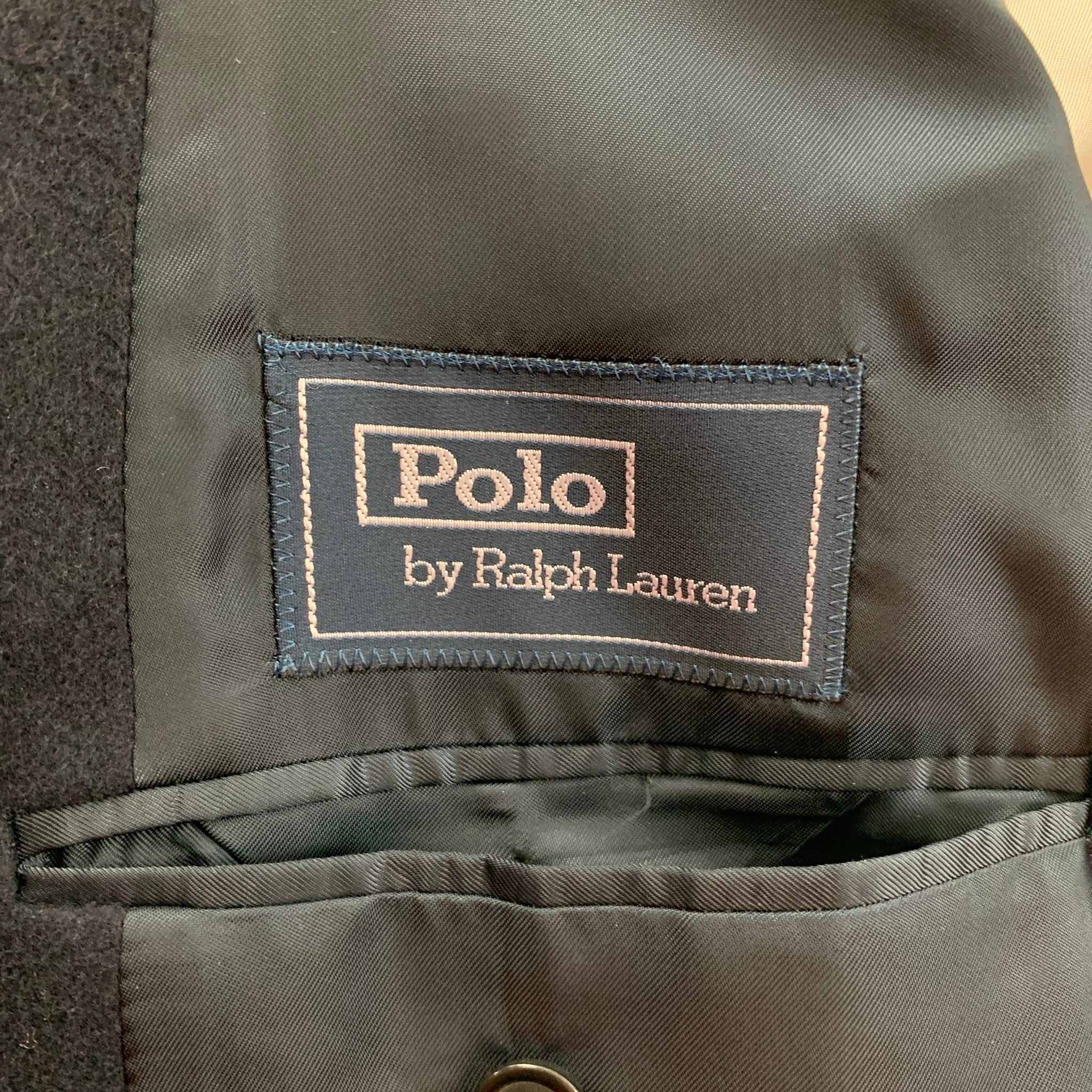 POLO by RALPH LAUREN Size 44 Navy Cashmere Notch Lapel Sport Coat - Image 6