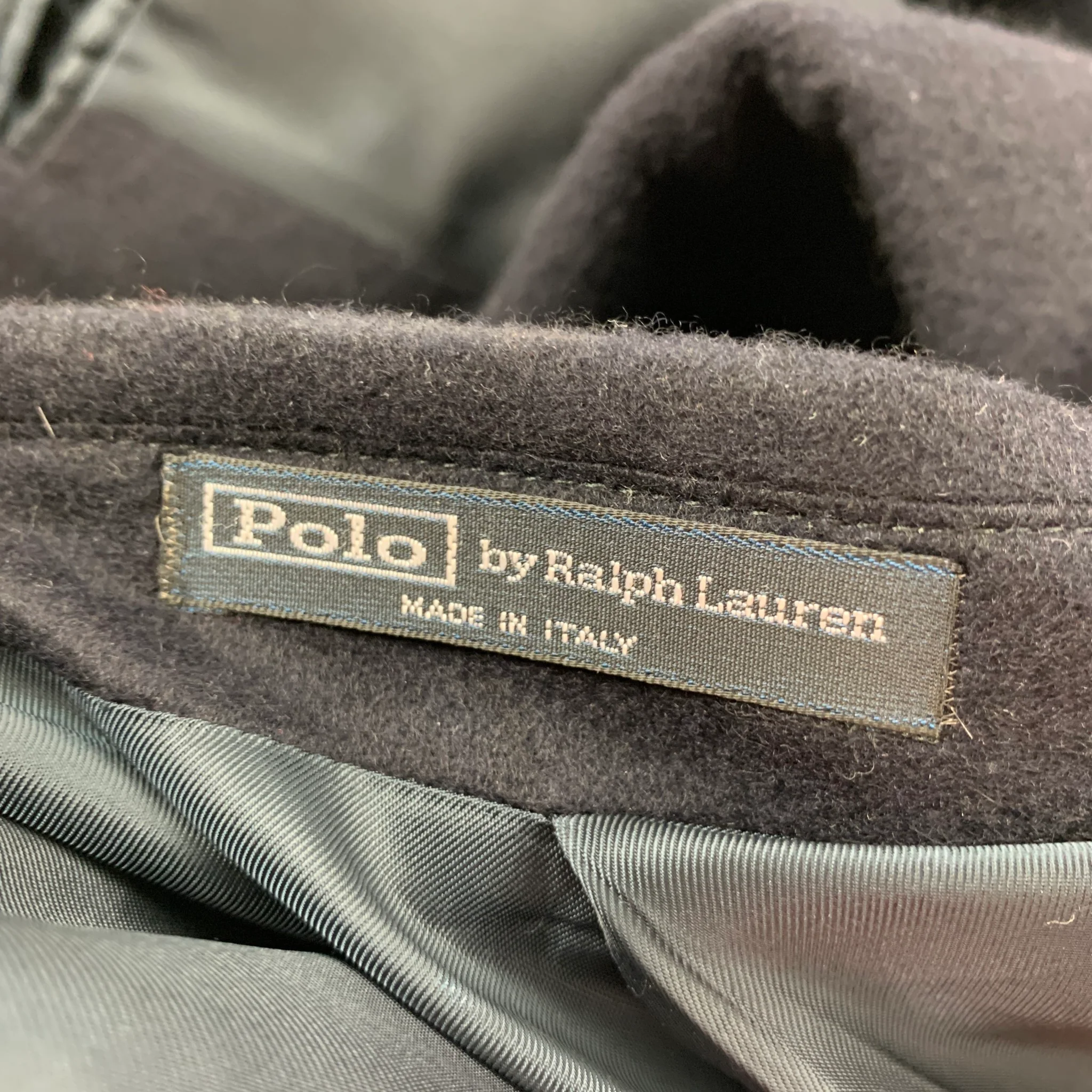 POLO by RALPH LAUREN Size 44 Navy Cashmere Notch Lapel Sport Coat - Image 7