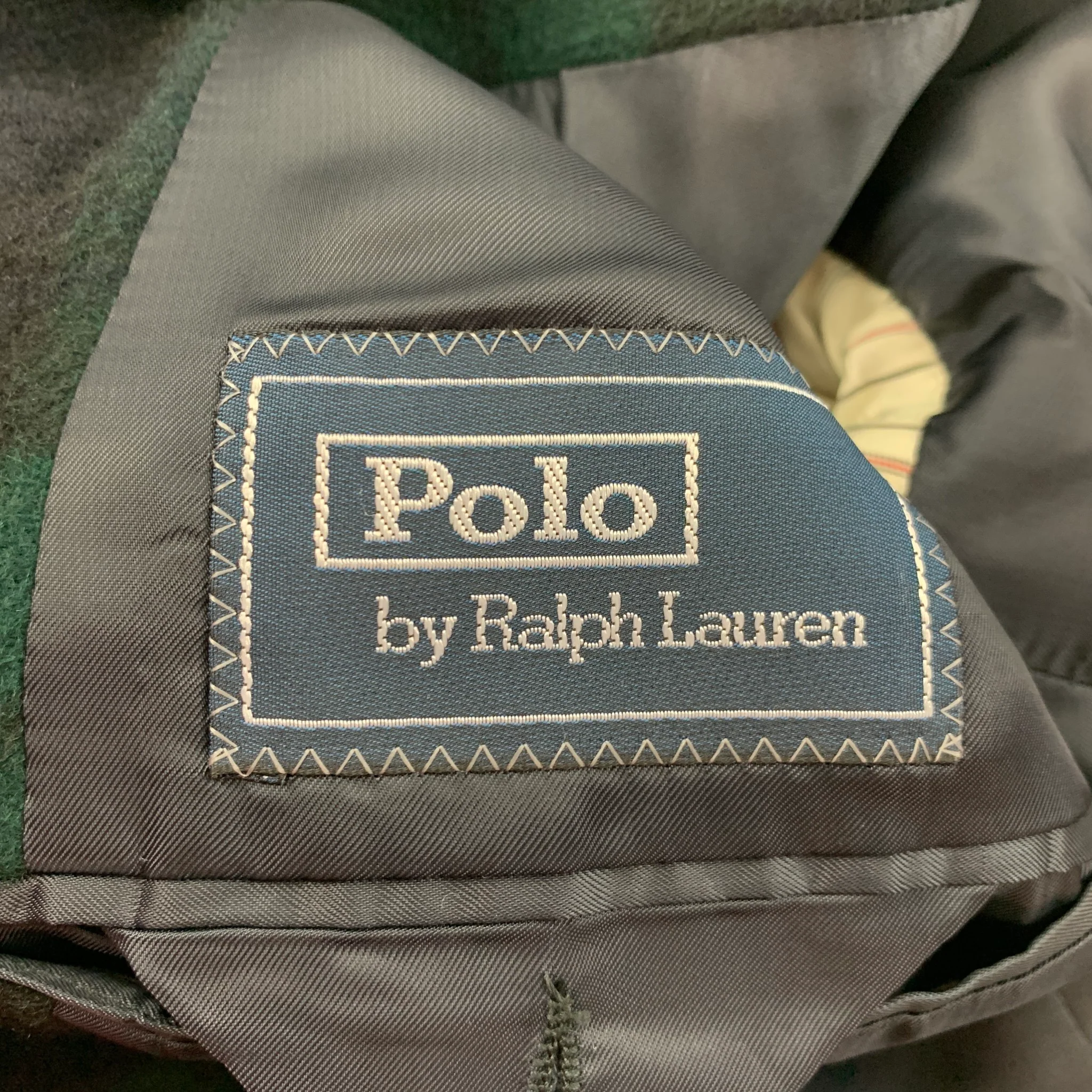 POLO by RALPH LAUREN Size 46 Regular Blackwatch Cashmere Sport Coat - Image 5
