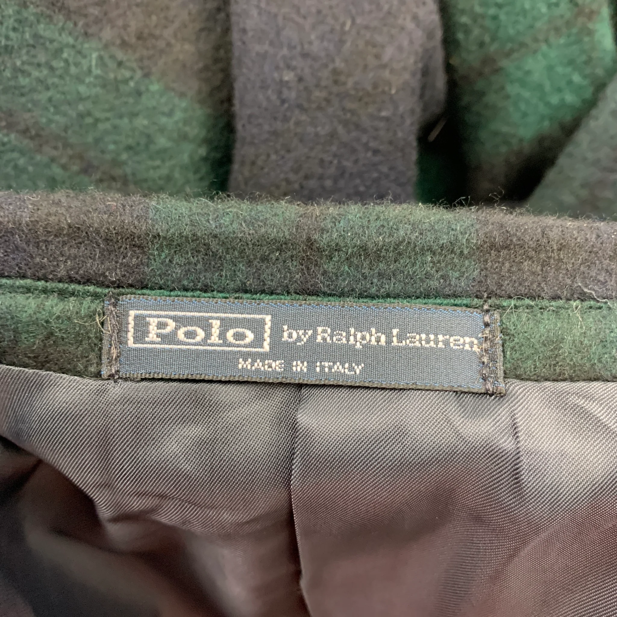 POLO by RALPH LAUREN Size 46 Regular Blackwatch Cashmere Sport Coat - Image 6
