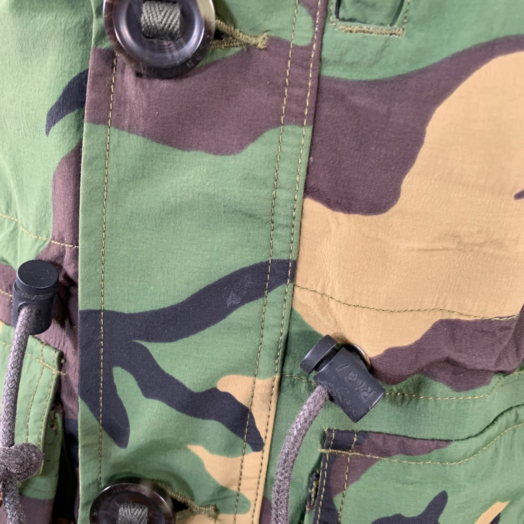 POLO by RALPH LAUREN Size L Green Brown Beige Camouflage Utilitarian Hooded Coat - Image 4