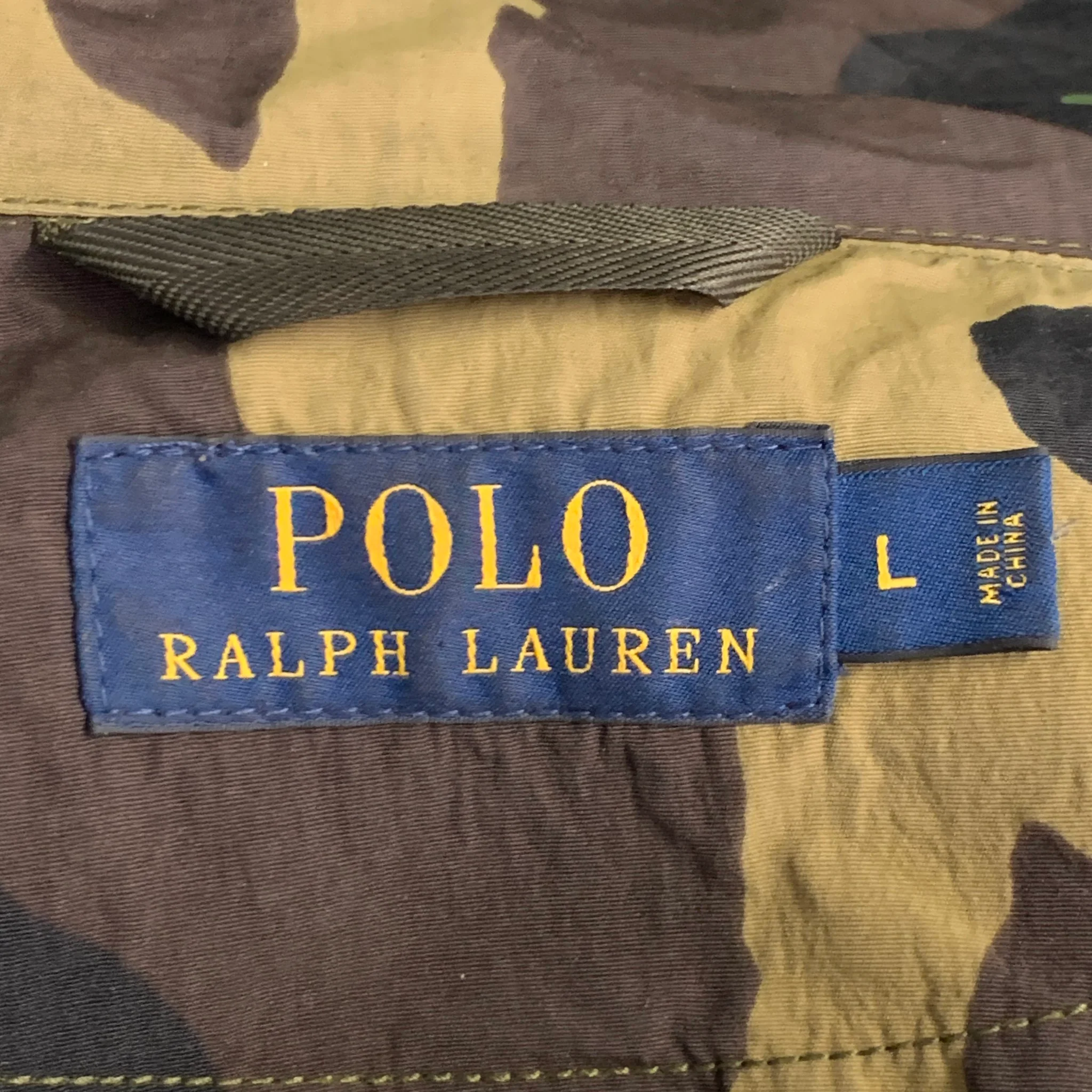POLO by RALPH LAUREN Size L Green Brown Beige Camouflage Utilitarian Hooded Coat - Image 7