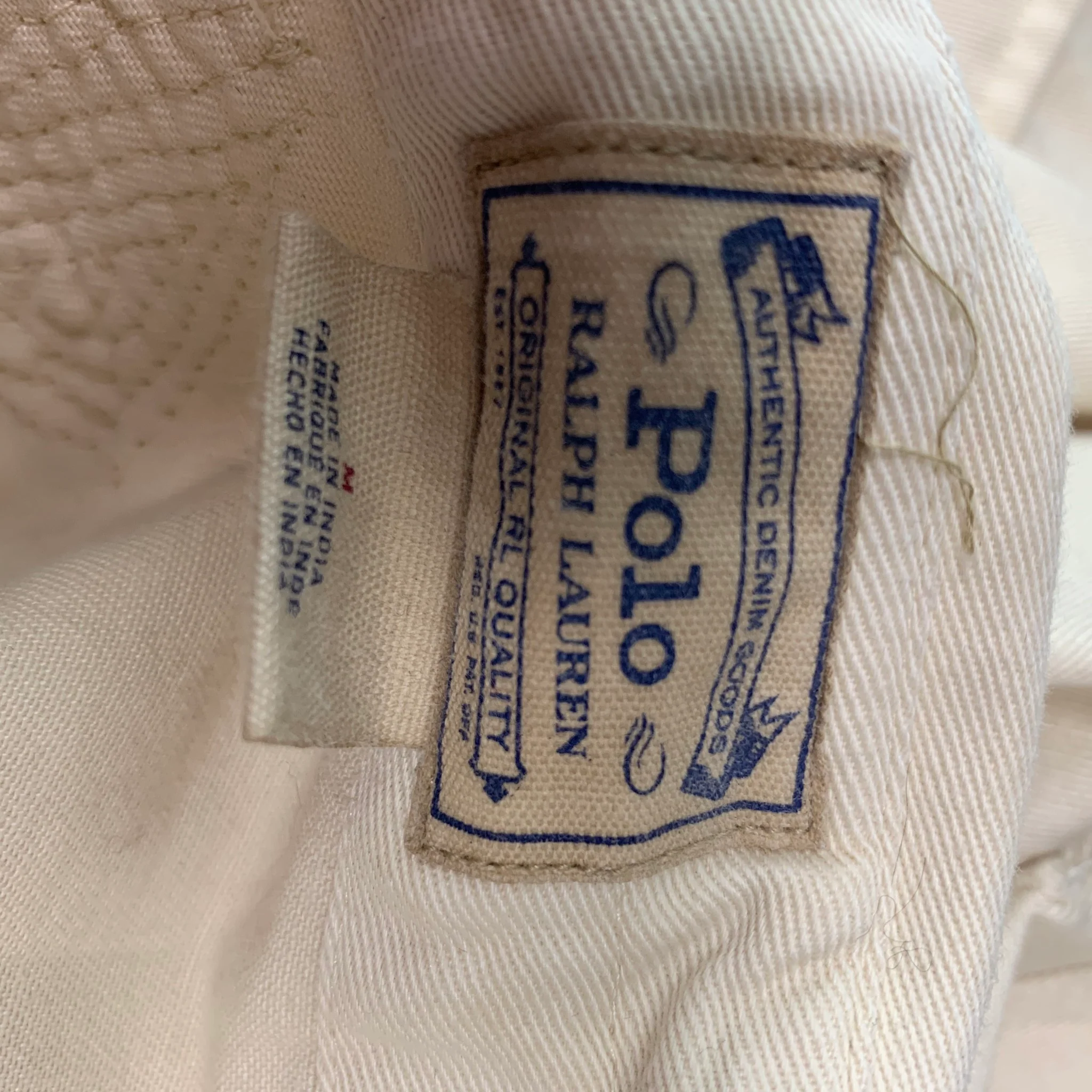 POLO by RALPH LAUREN Size M Beige Cotton Beaded Jacket - Image 4