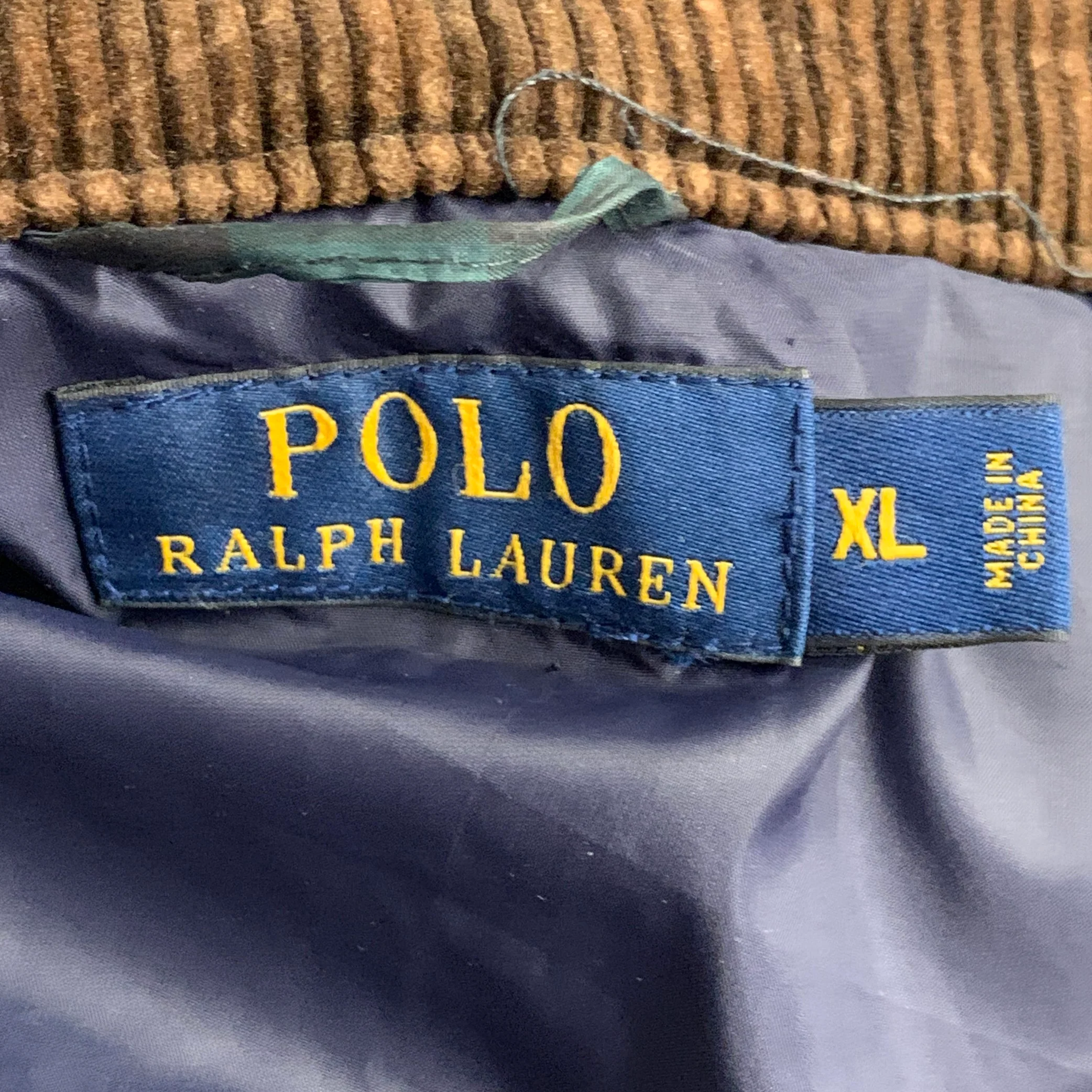 POLO by RALPH LAUREN Size XL Navy Dark Green Quilted Blackwatch Plaid Vest - Image 8