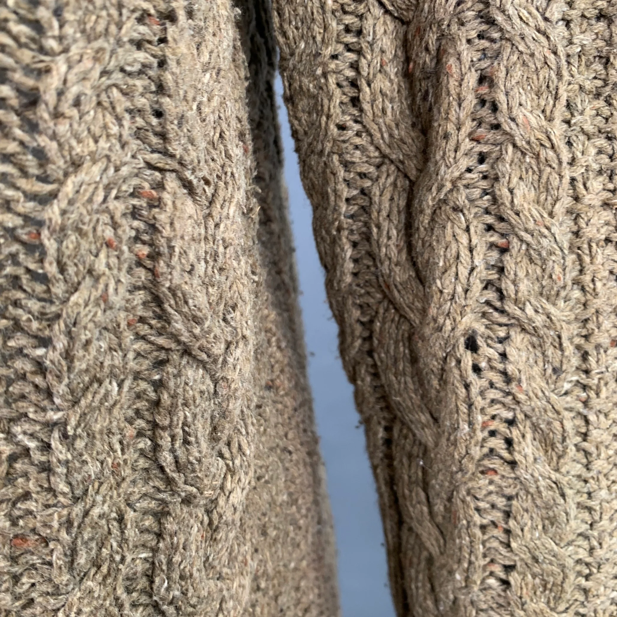 POLO by RALPH LAUREN Size XL Tan Cable Knit Cotton Blend Crew Neck Sweater - Image 5