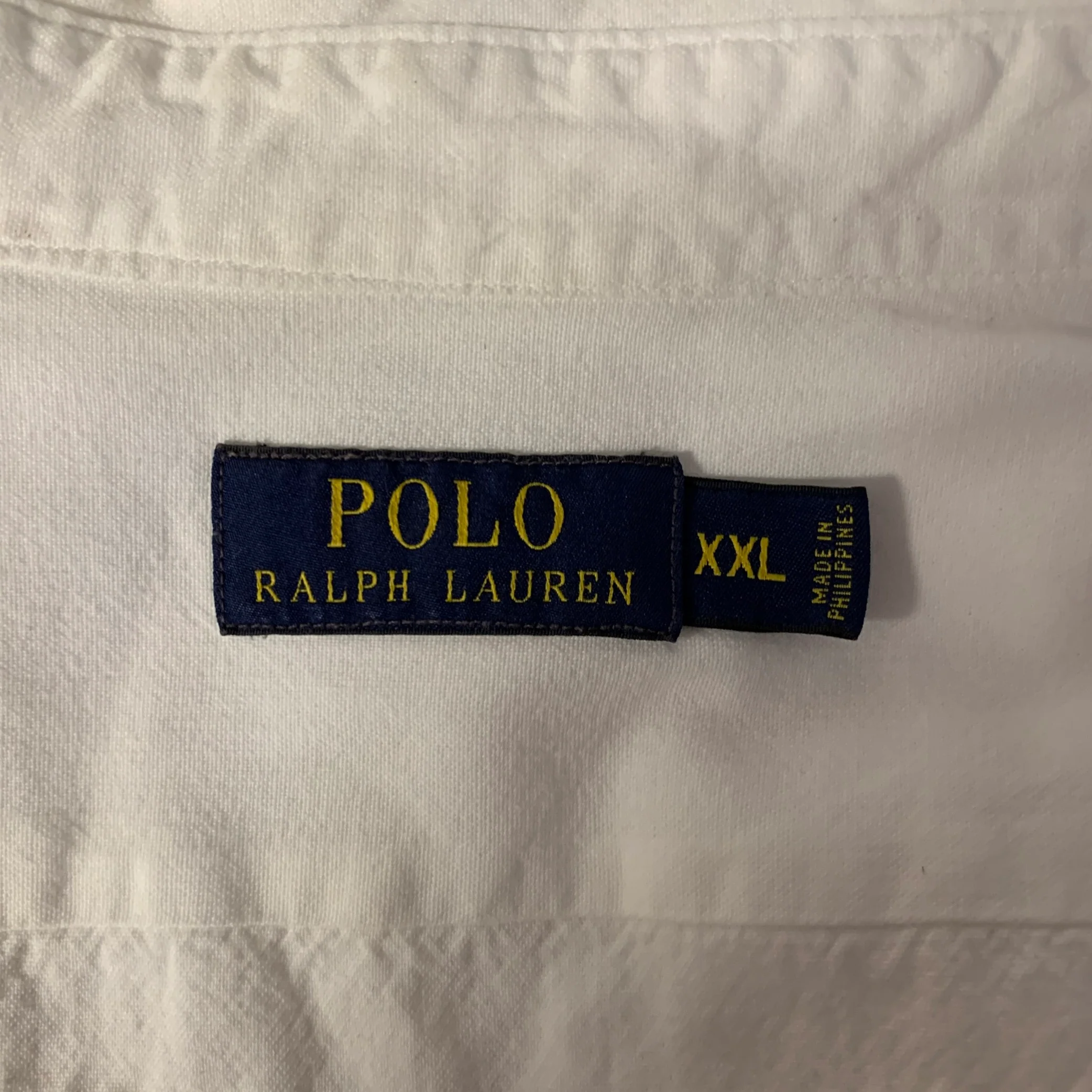 POLO by RALPH LAUREN Size XXL White Cotton Long Sleeve Shirt - Image 5