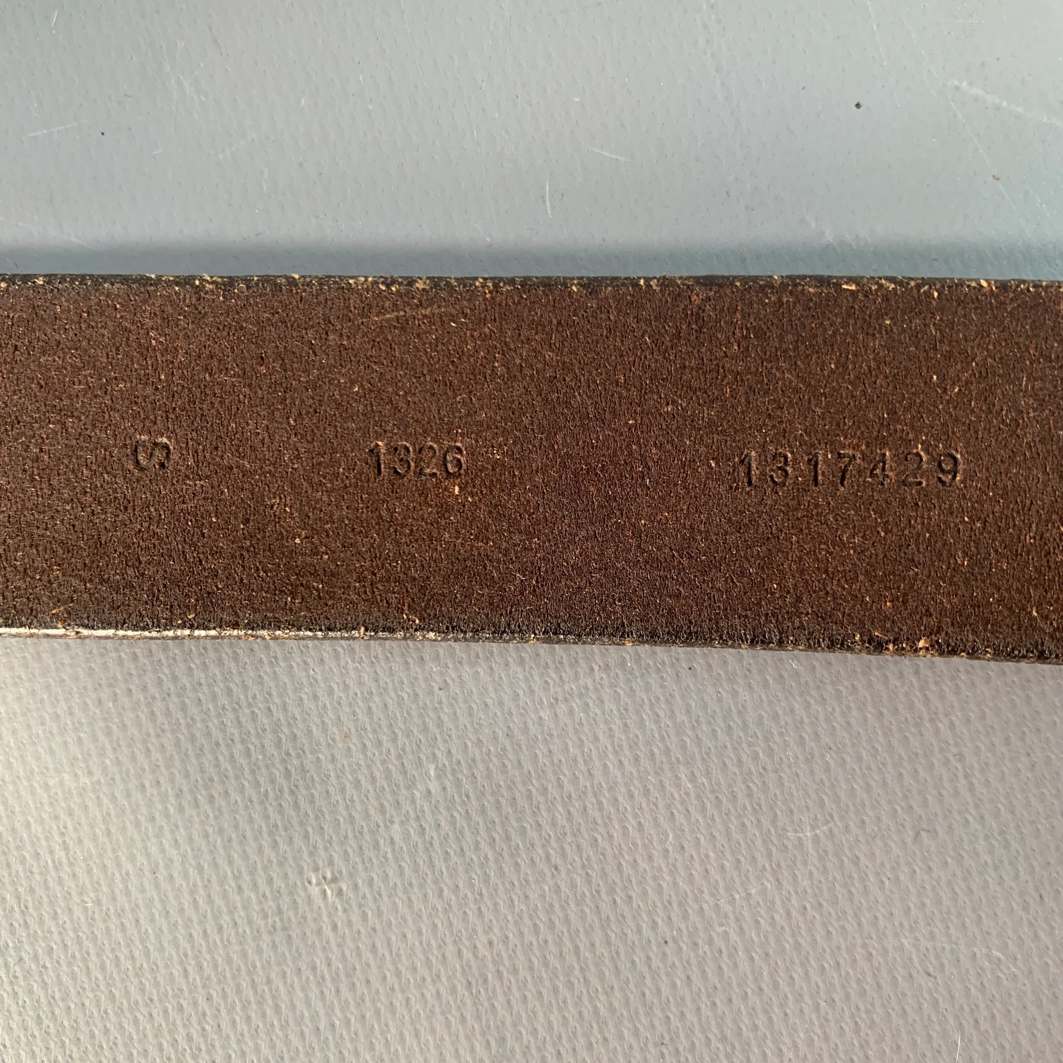 POLO by RALPH LAUREN Vintage Size S Brown Leather Double Ring Belt - Image 8