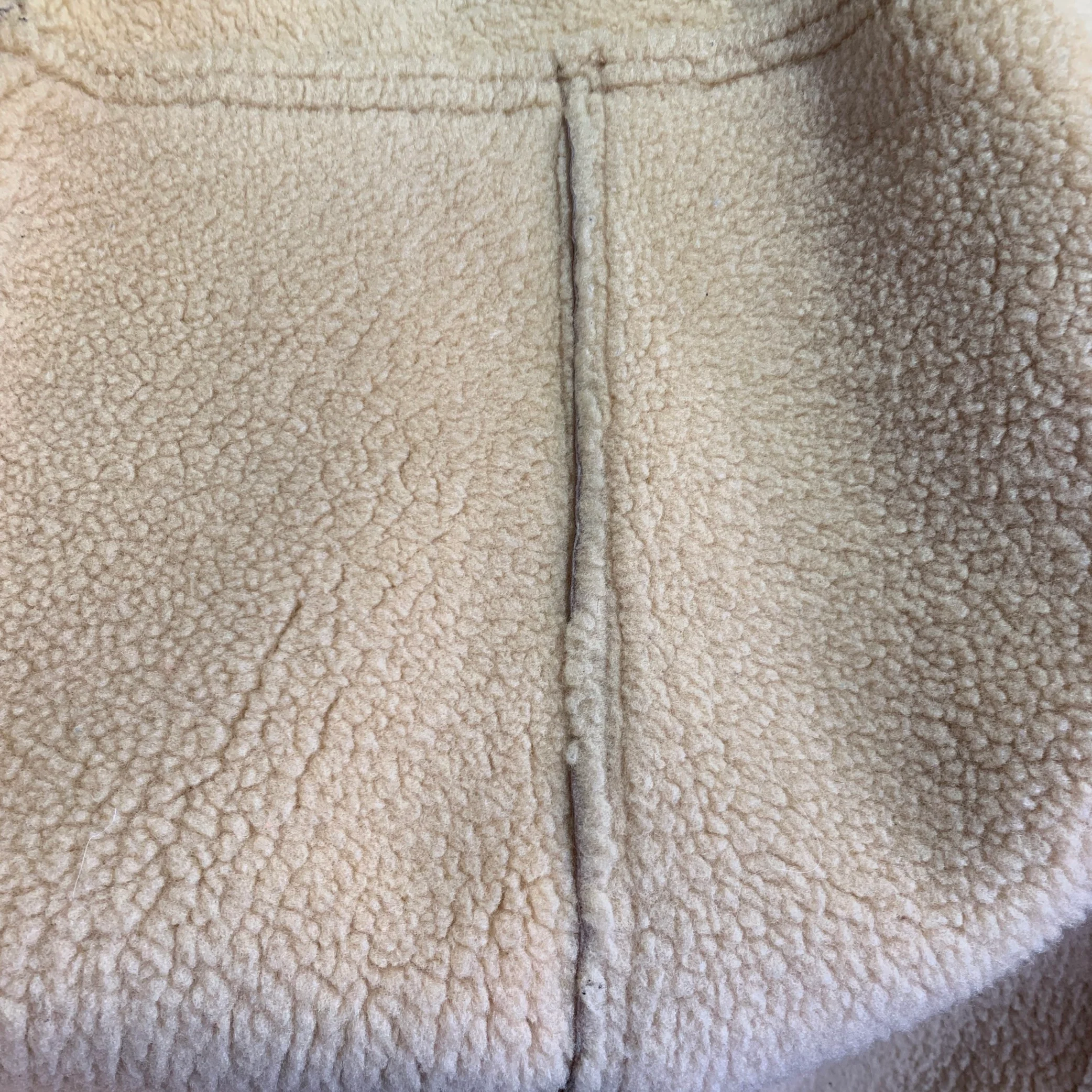 POLO by RALPH LAUREN Vintage Size XL Beige Shearling Snaps Jacket - Image 11