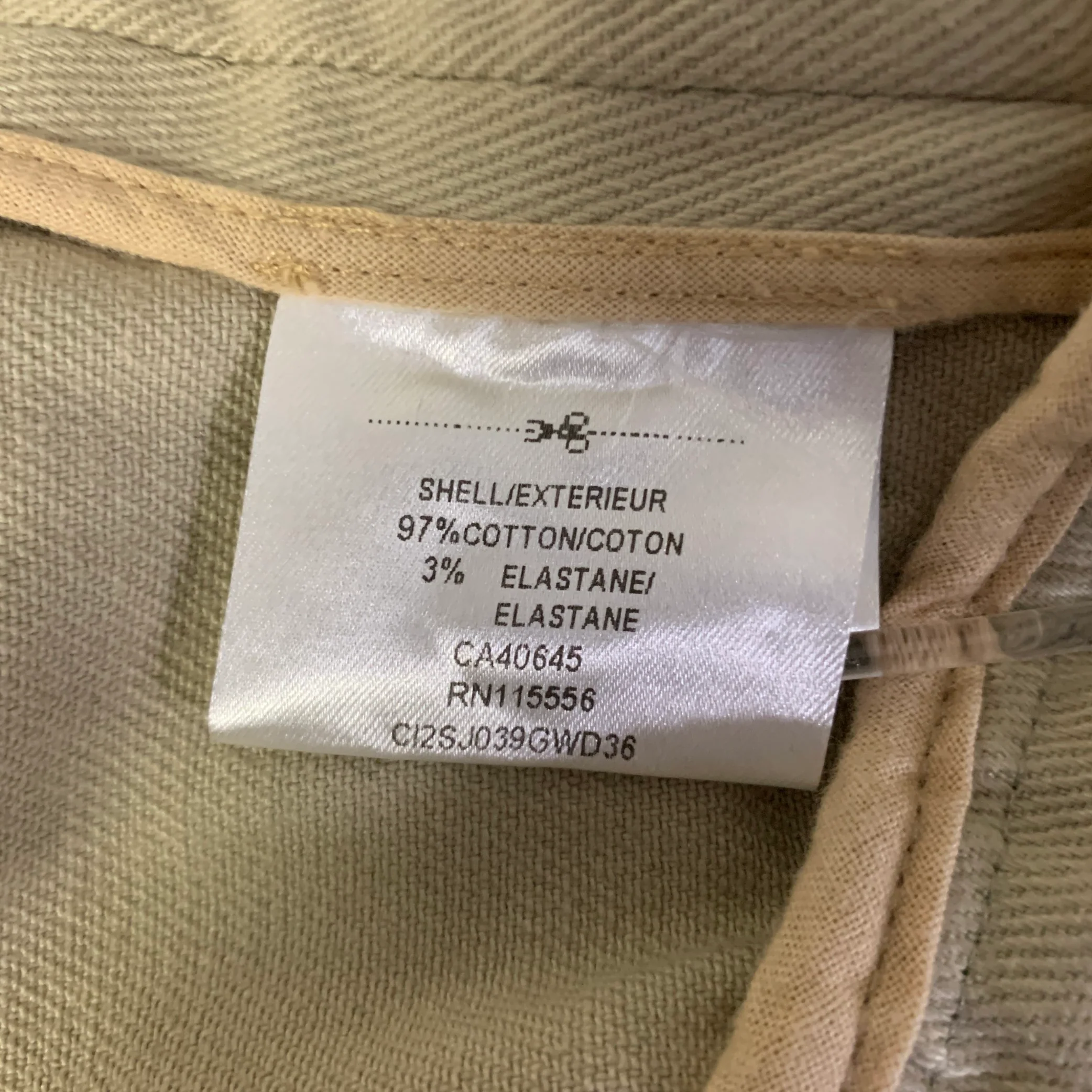 PORTS 1961 Size 12 Khaki Cotton Blend Embroidered Jacket - Image 7