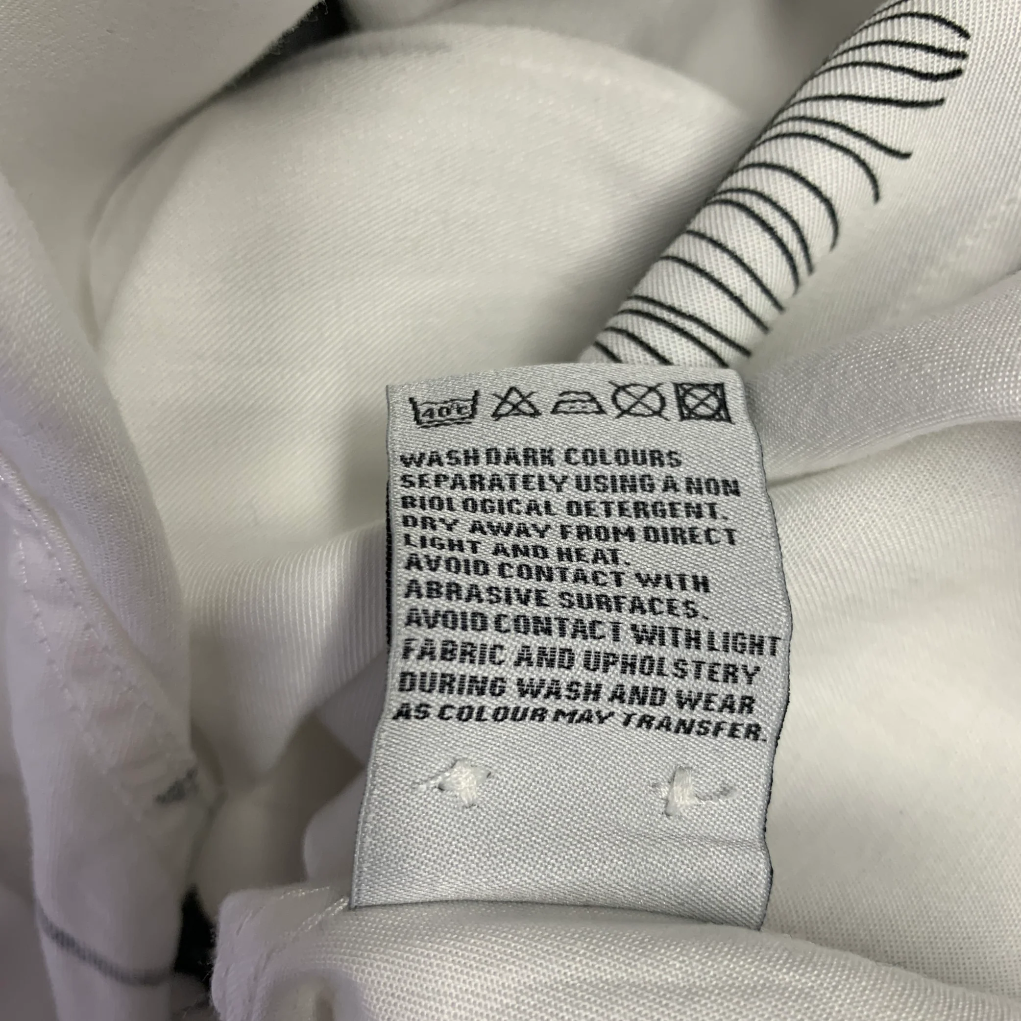 PORTUGUESE FLANNEL Size M White Black Print Lyocell Camp Short Sleeve Shirt - Image 9